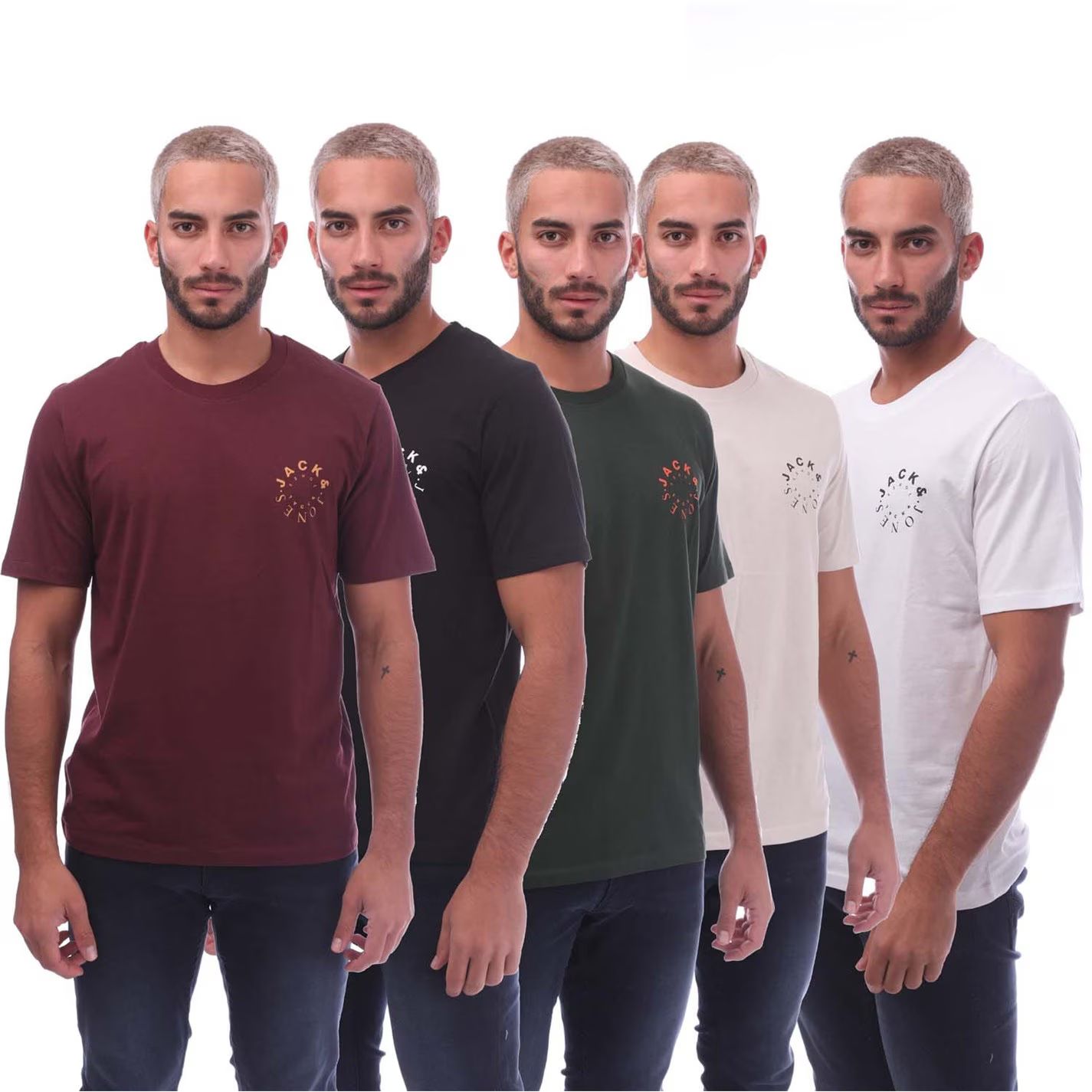 팩 멀티 컬러 Warrior L 5 Pack T-Shirts Multi colour 31888199