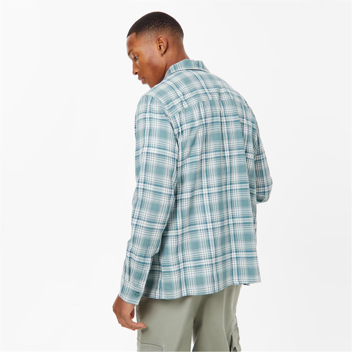 체크 셔츠 리치 Check Shirt Rich Teal 54666815