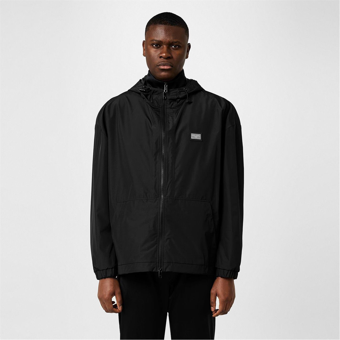 플레이트 바람막이 자켓 남성 Plate Windbreaker Jacket Mens 569192 Nero
