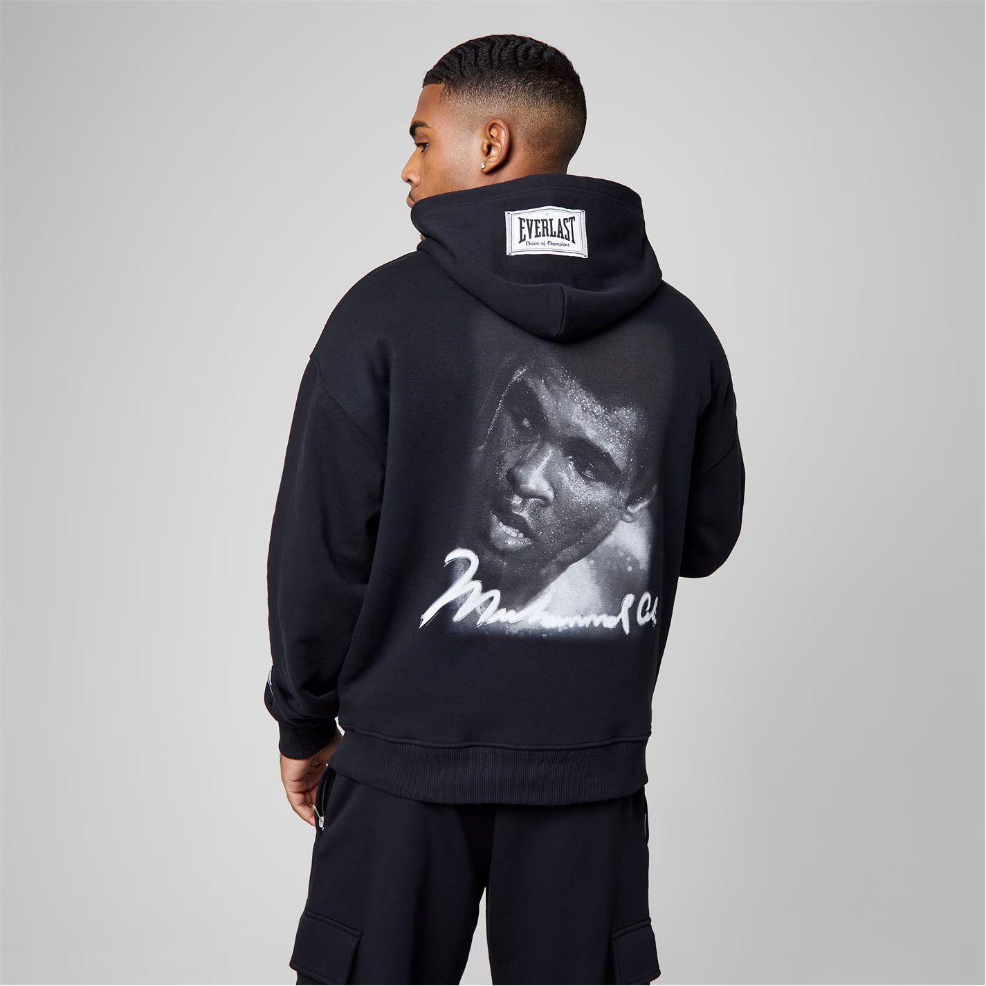 그래픽 후디 블랙 x Muhammad Ali Graphic Hoodie Black 54632703