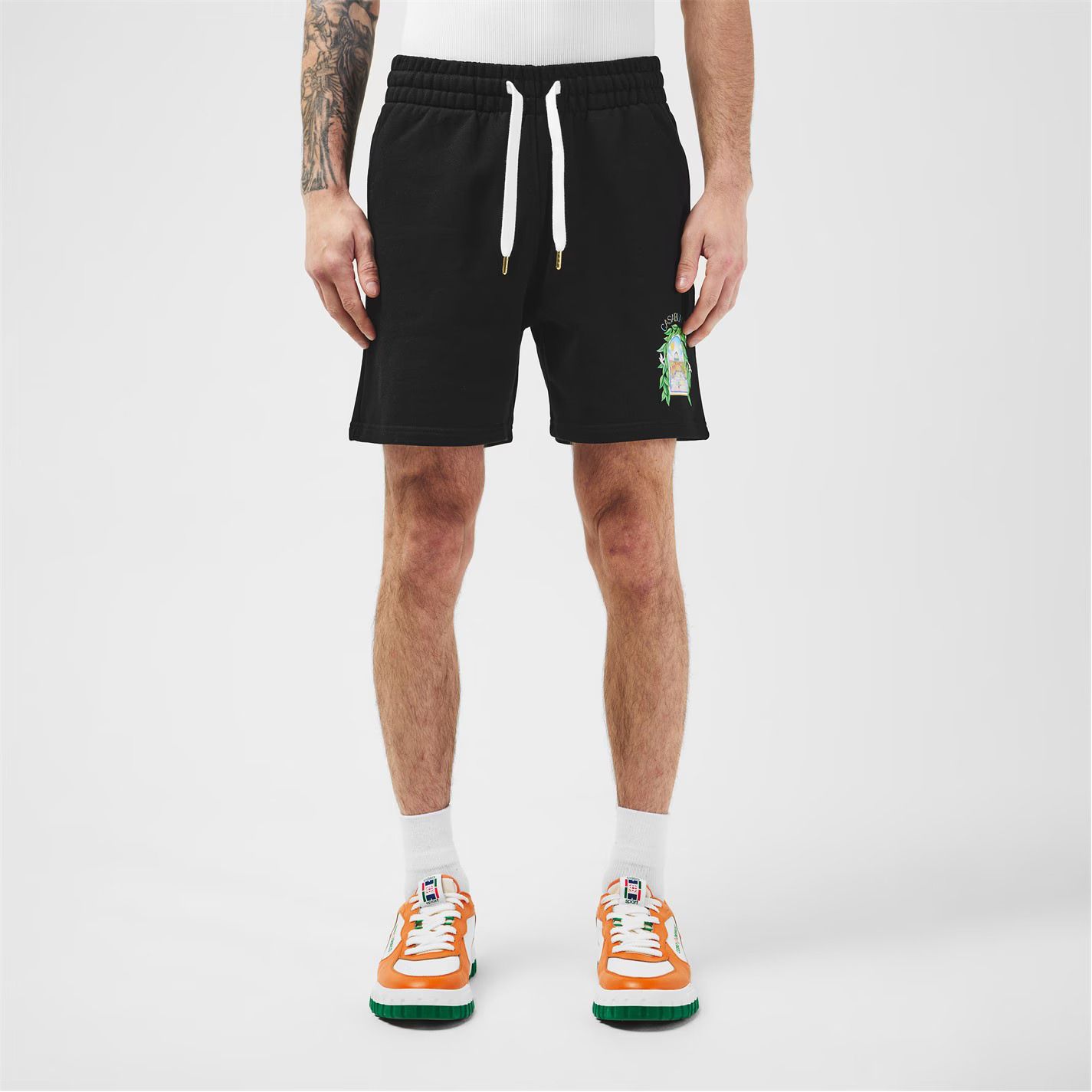 남성 조거 바지 Men's Larche Jogger Shorts 472638 Black