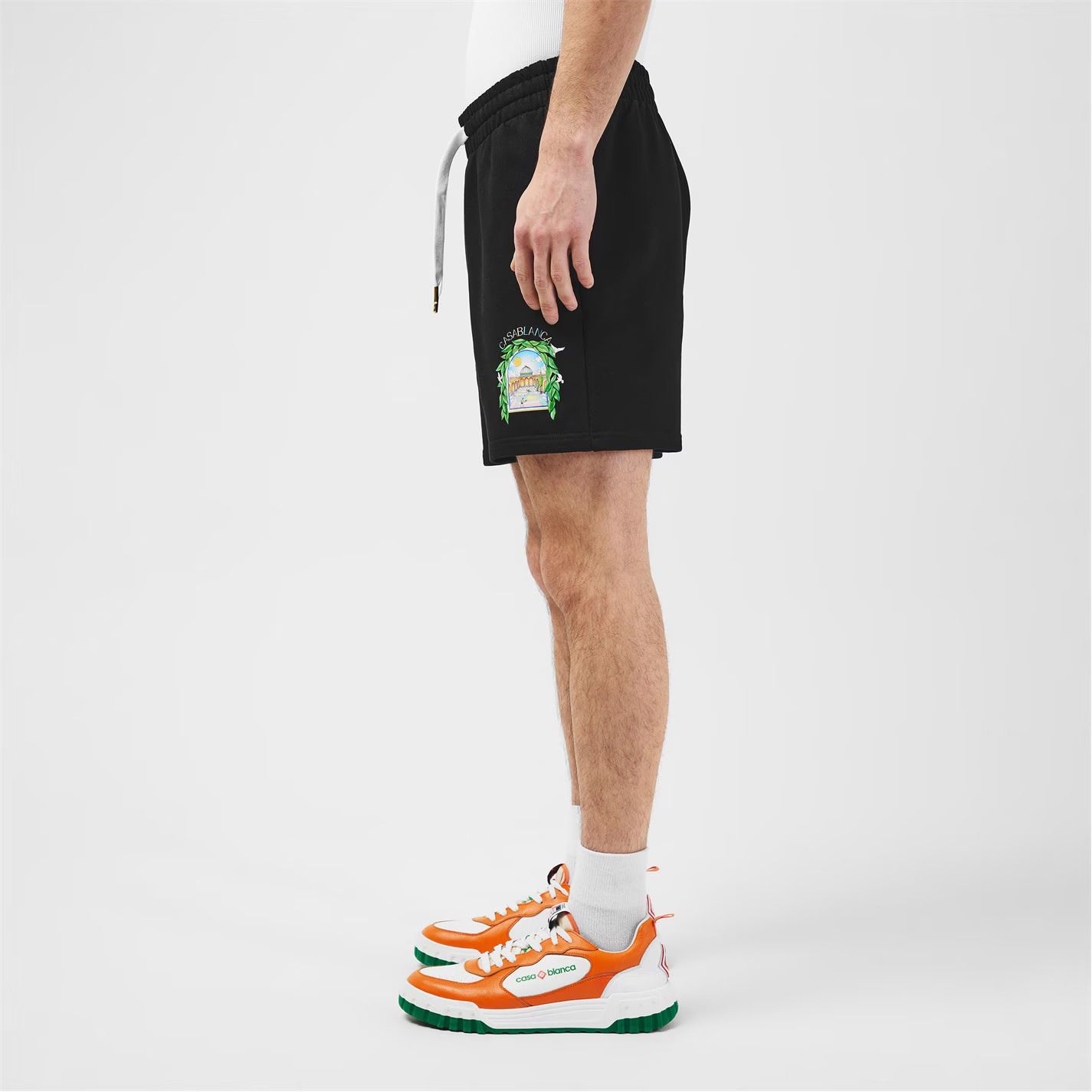 남성 조거 바지 Men's Larche Jogger Shorts 472638 Black