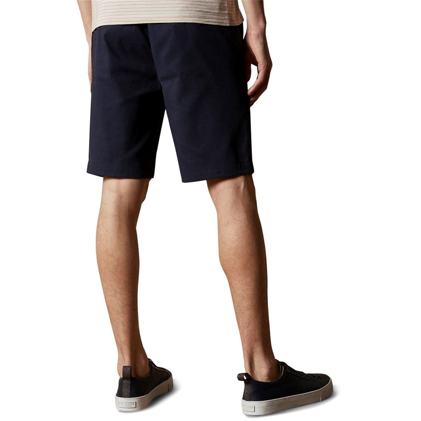 베이커 플레인 코튼 바지 Ted Baker Corto Semi Plain Cotton Shorts 334425 Navy