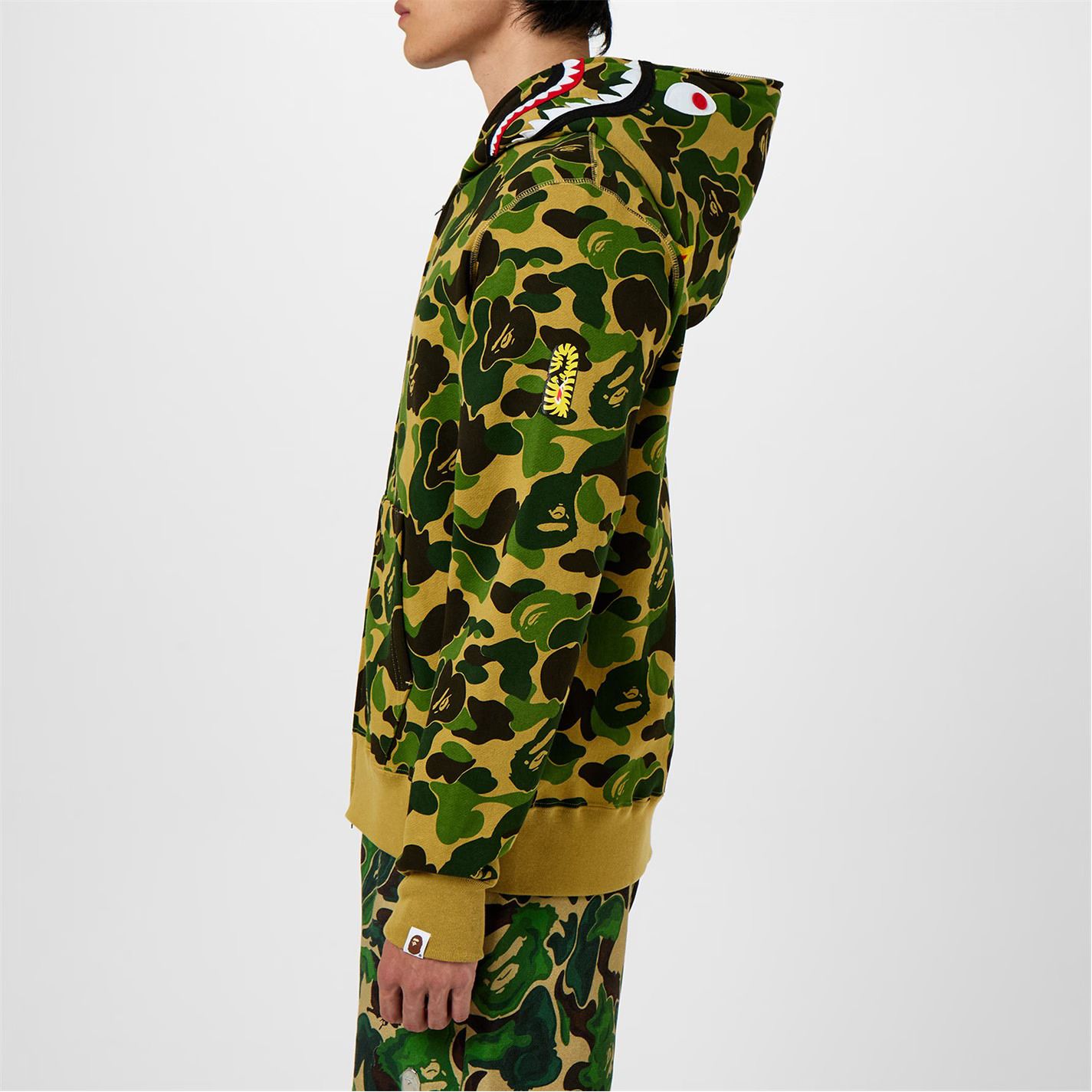 샤크 집업 후디 Camo Shark Zip Hoodie 527994 Green
