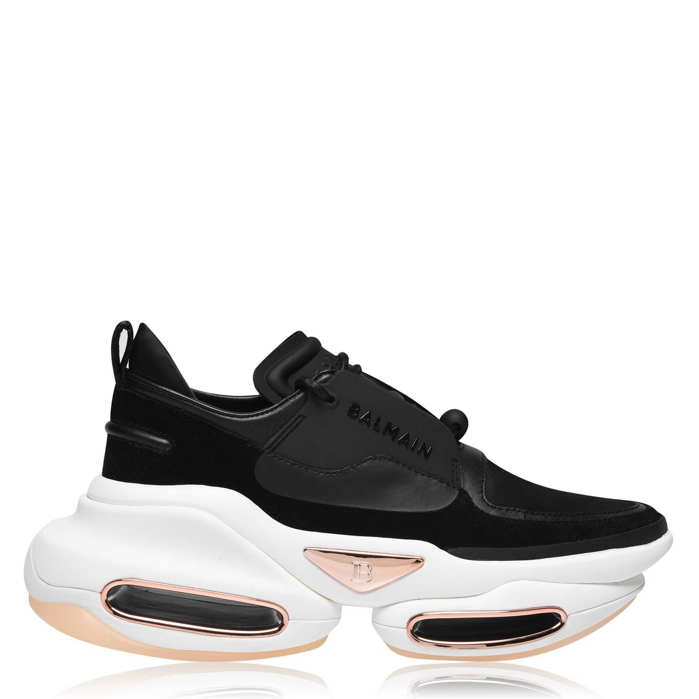b 볼드 로우 탑 스니커즈 B-Bold Low Top Trainers 234000 Black/Wht EAB