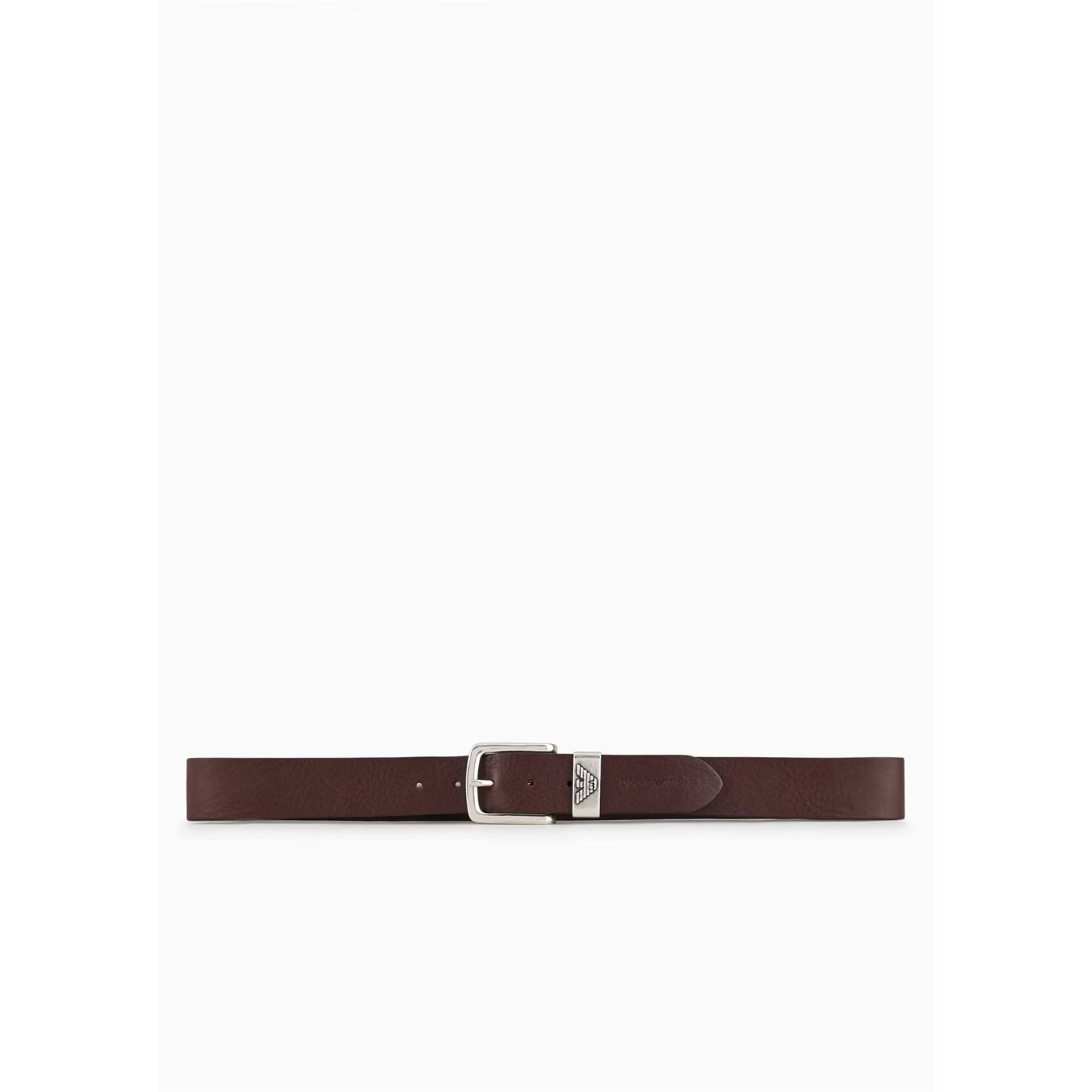 가죽 벨트 로고 버클 Leather Belt With Logo Buckle 750525 Brown  80005