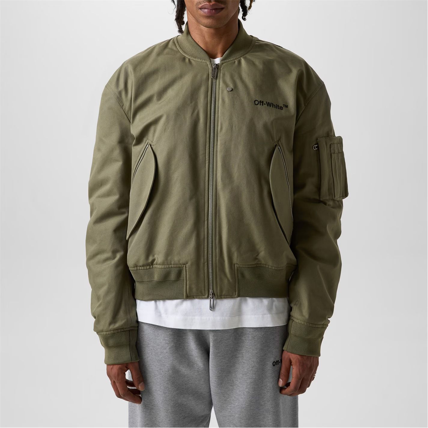 봄버 자켓 아미 Diag Tab Bomber Jacket Army Grn/Blk 60043415