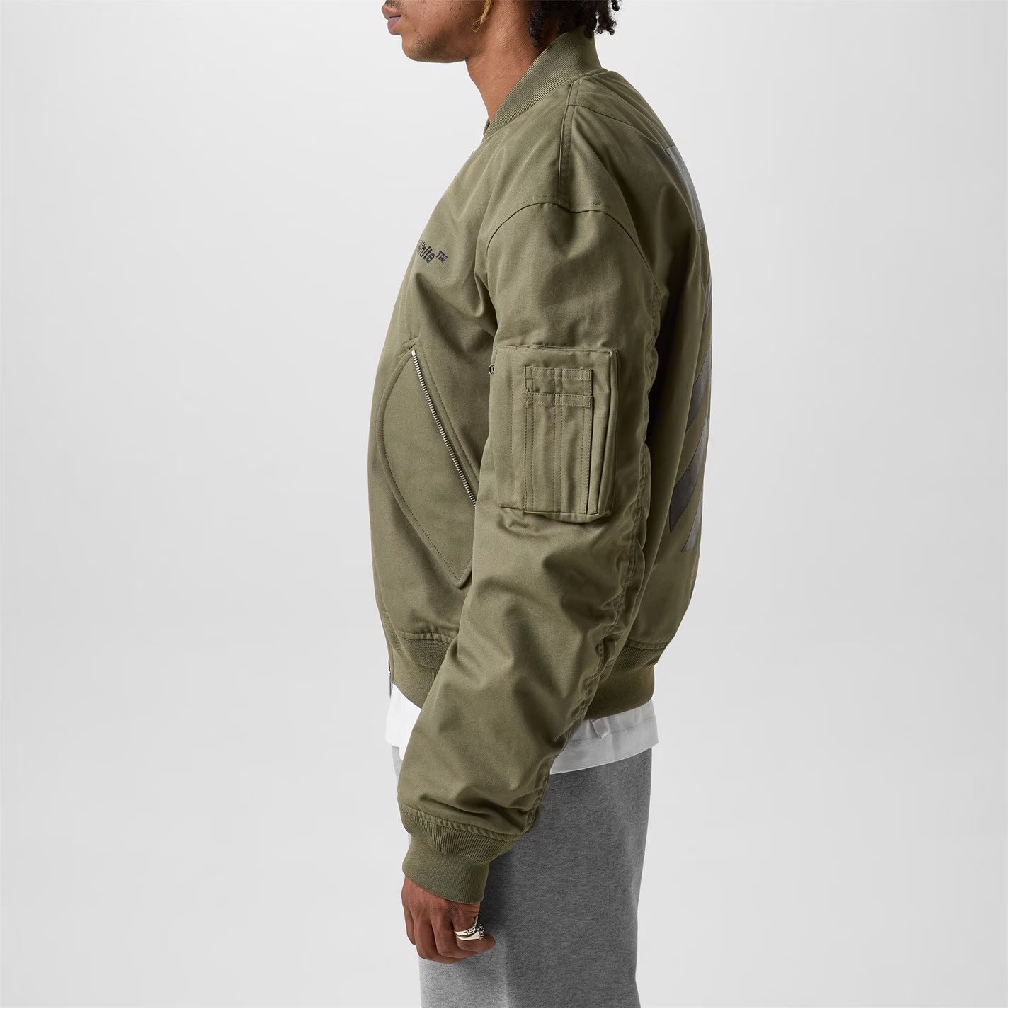 봄버 자켓 아미 Diag Tab Bomber Jacket Army Grn/Blk 60043415