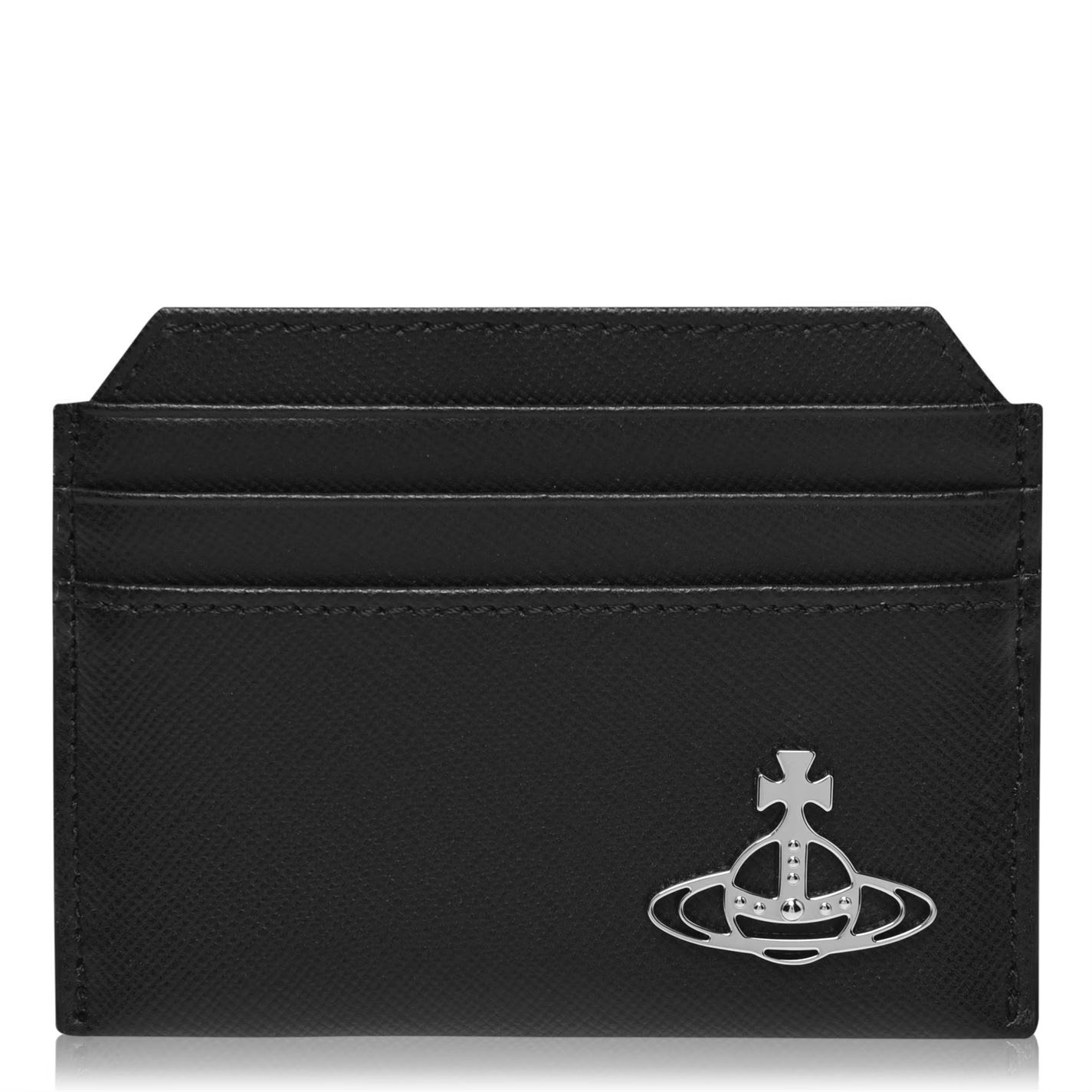 남성 플레인 가죽 orb 카드 홀더 Men's Plain Leather Orb Kent Card Holder 757316 Silver/Black