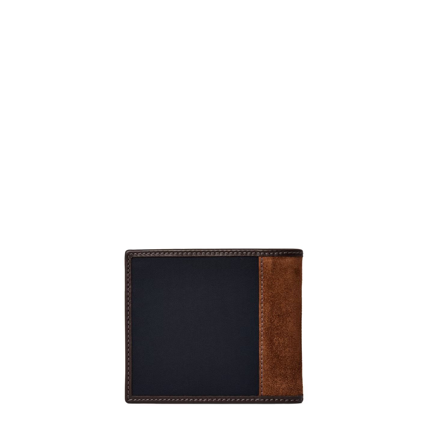 리나일론 가죽 지갑 Re-Nylon And Leather Wallet 704963 Blue