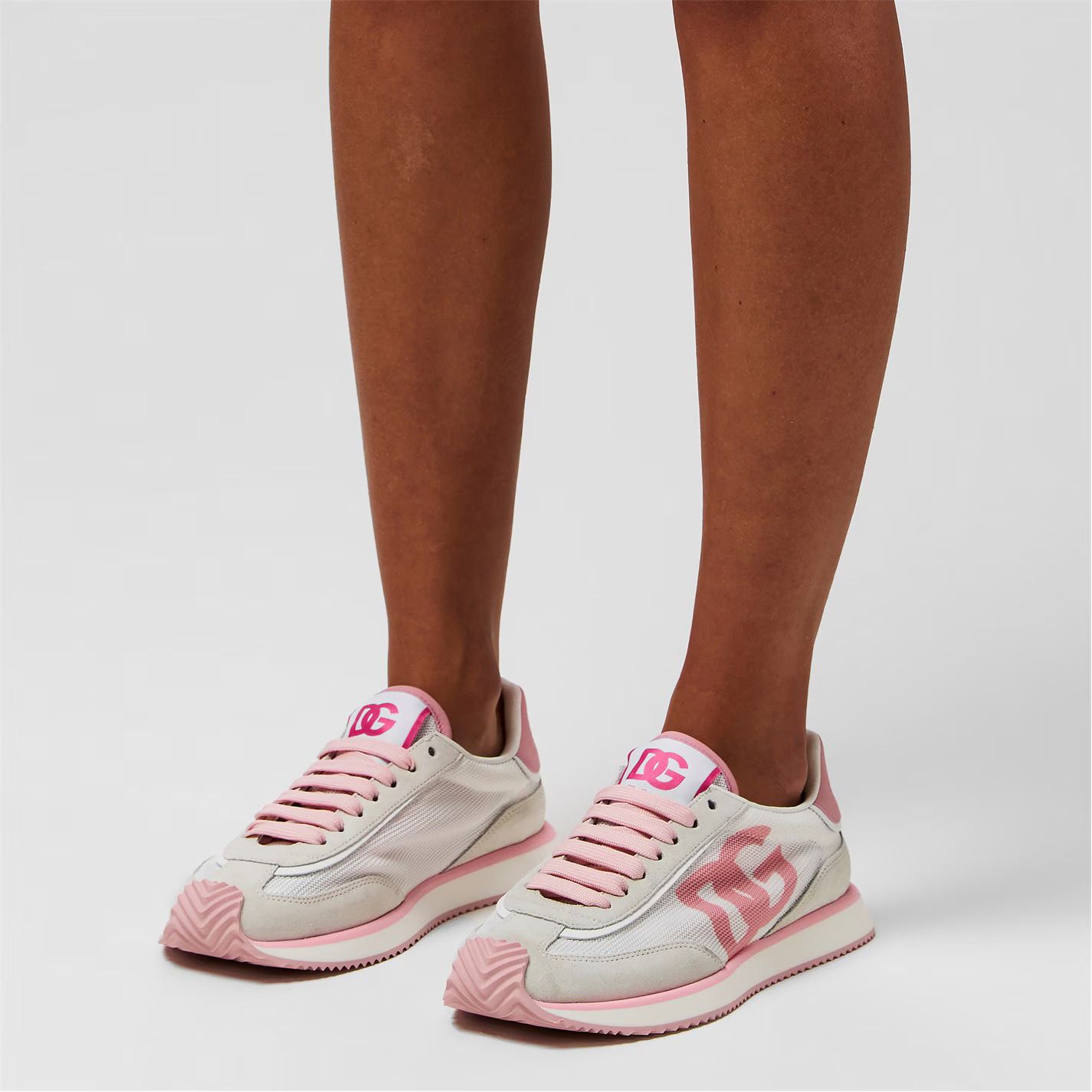 스니커즈 Aria Sneakers 244094 White Pink