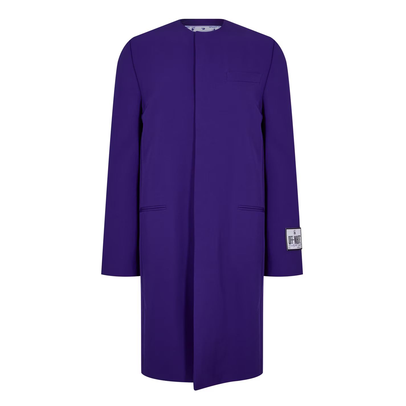퍼플 Single Breasted Overcoat Purple 32181024