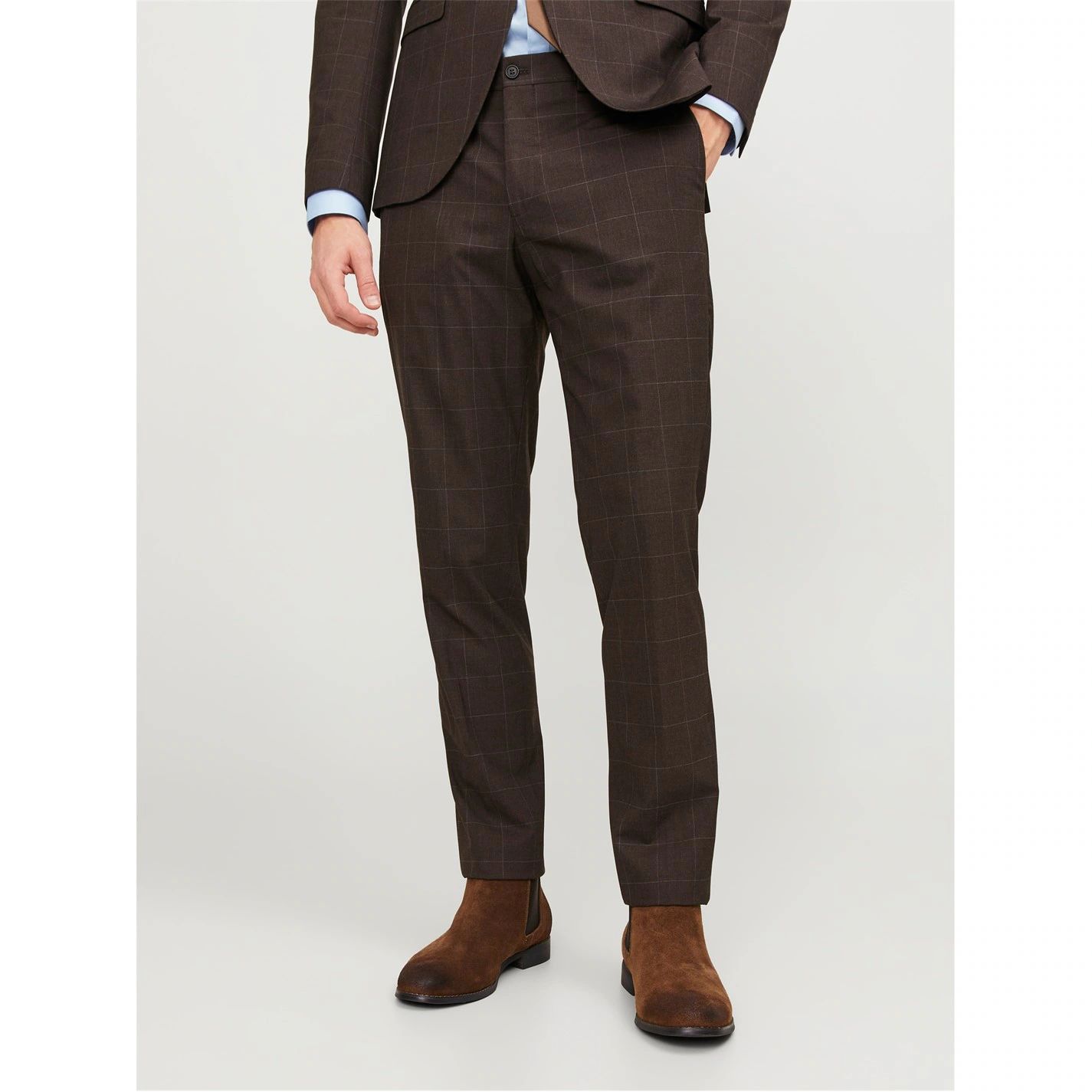 바지 Checkered Smart Trouser Choco Torte 51384905