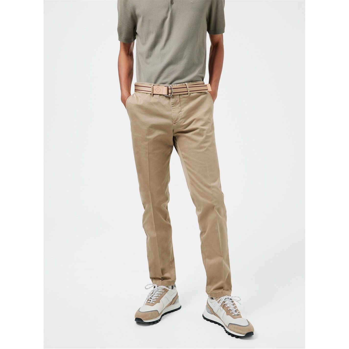 치노 바지 카키 Chaze Chino Trousers Khaki C106 55223615