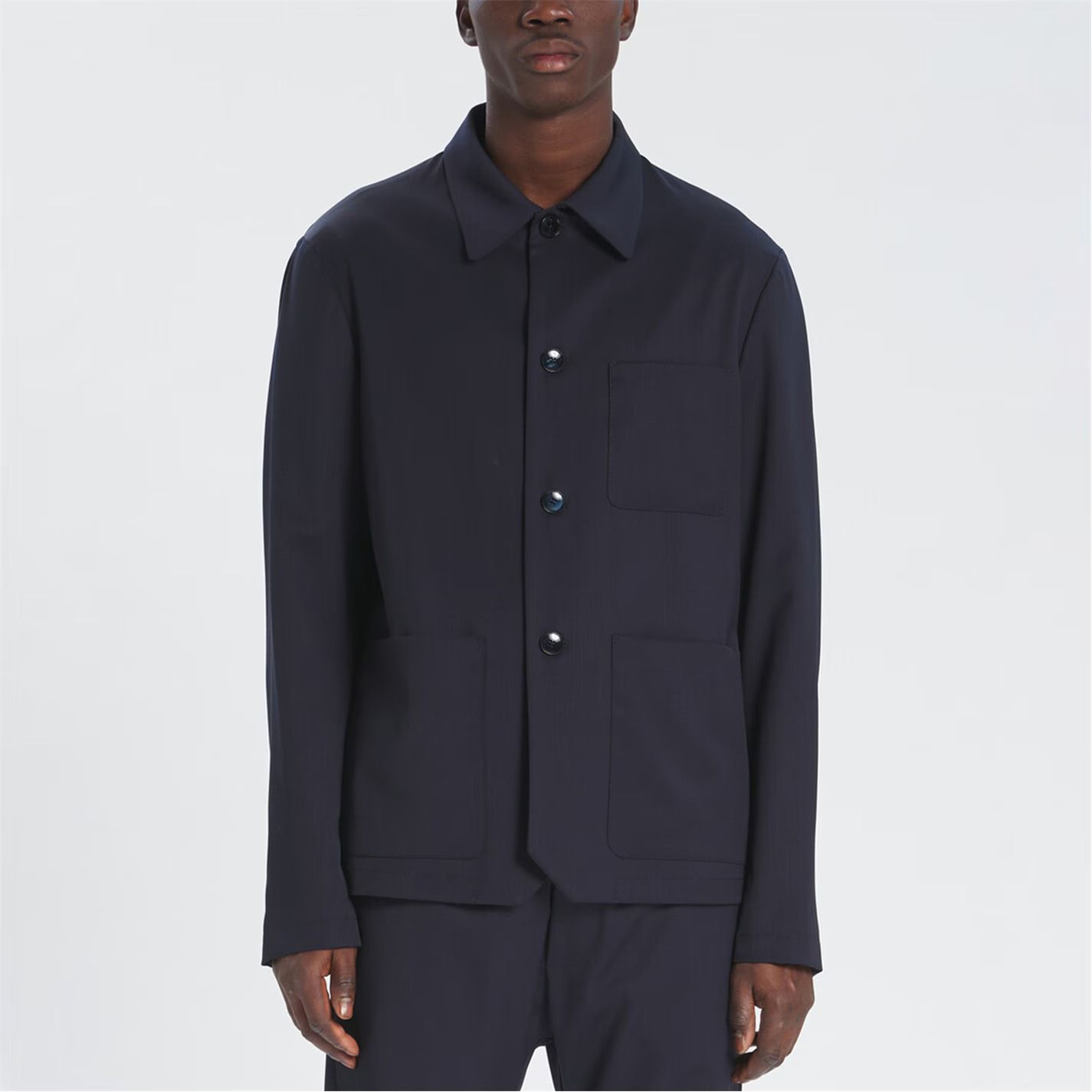 오버셔츠 Visal Overshirt 614357 Navy 170