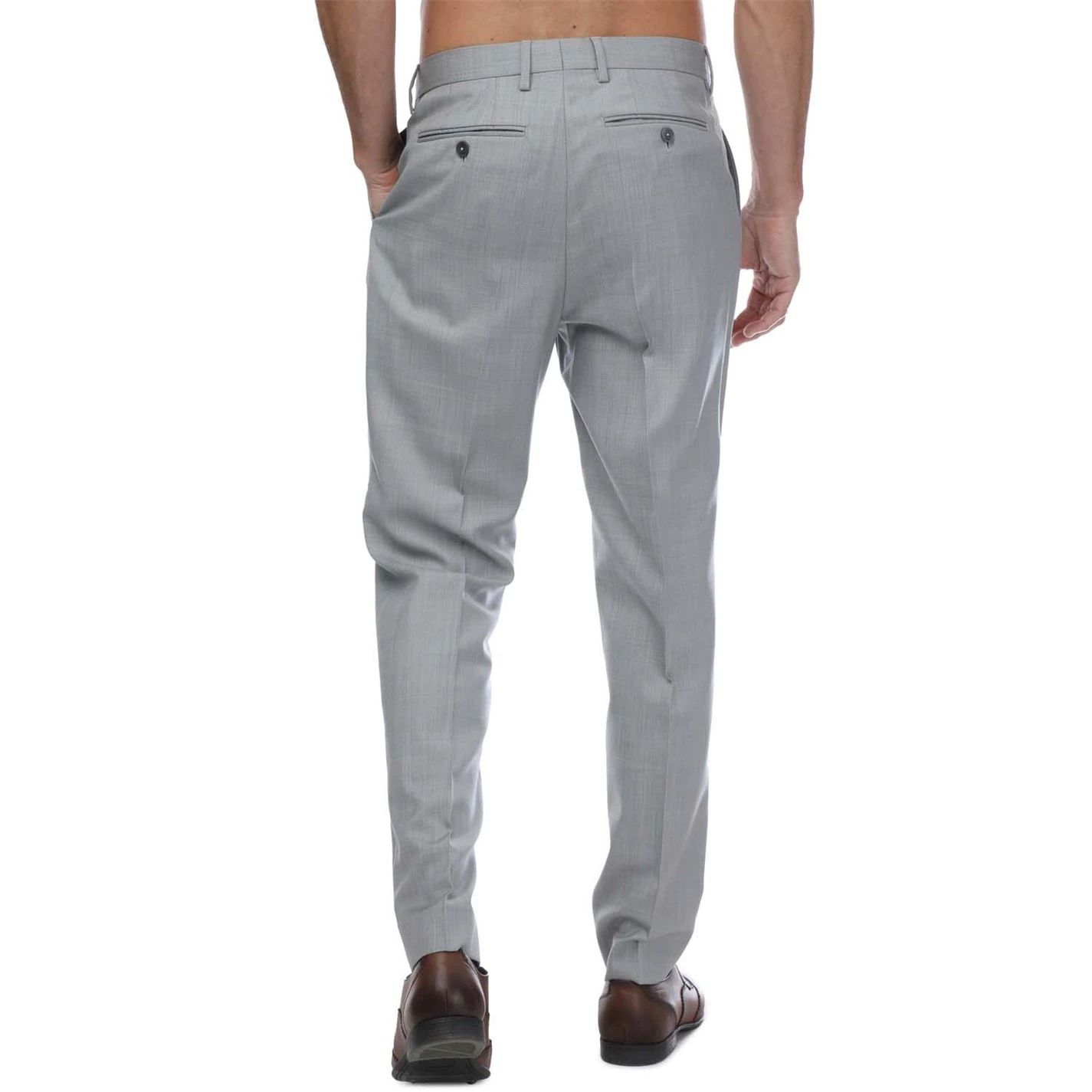 슬림 핏 울 바지 그레이 Byront Slim Fit Wool Trousers Grey 29164702