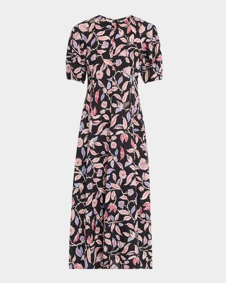 플로랄 프린트 코튼 포플린 맥시 드레스 Bettina Floral-Print Cotton Poplin Maxi Dress prod278970567GARDEN FLORAL MIDNIG