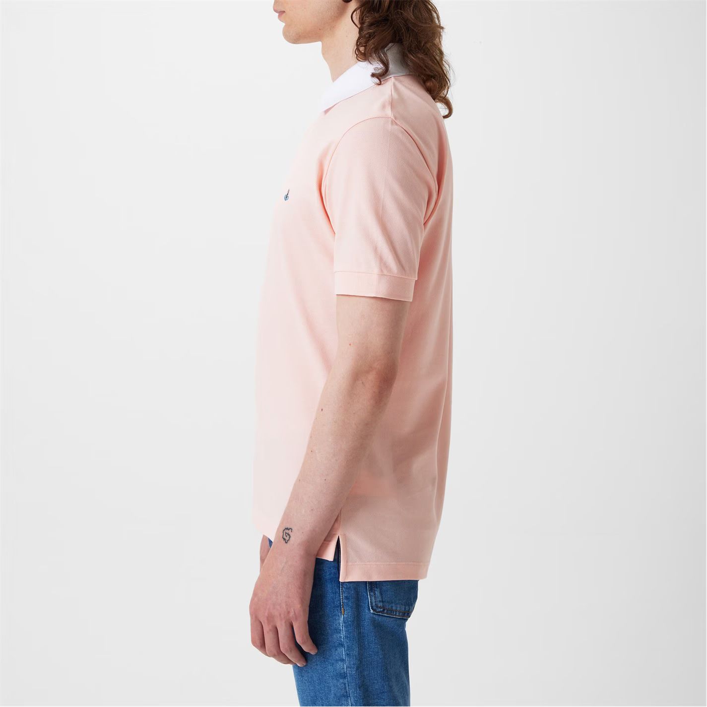 남성 플레인 코튼 배색 넥 카라 폴로 셔츠 Men's Plain Cotton Contrasting Collar Polo Shirt 540485 English Rose