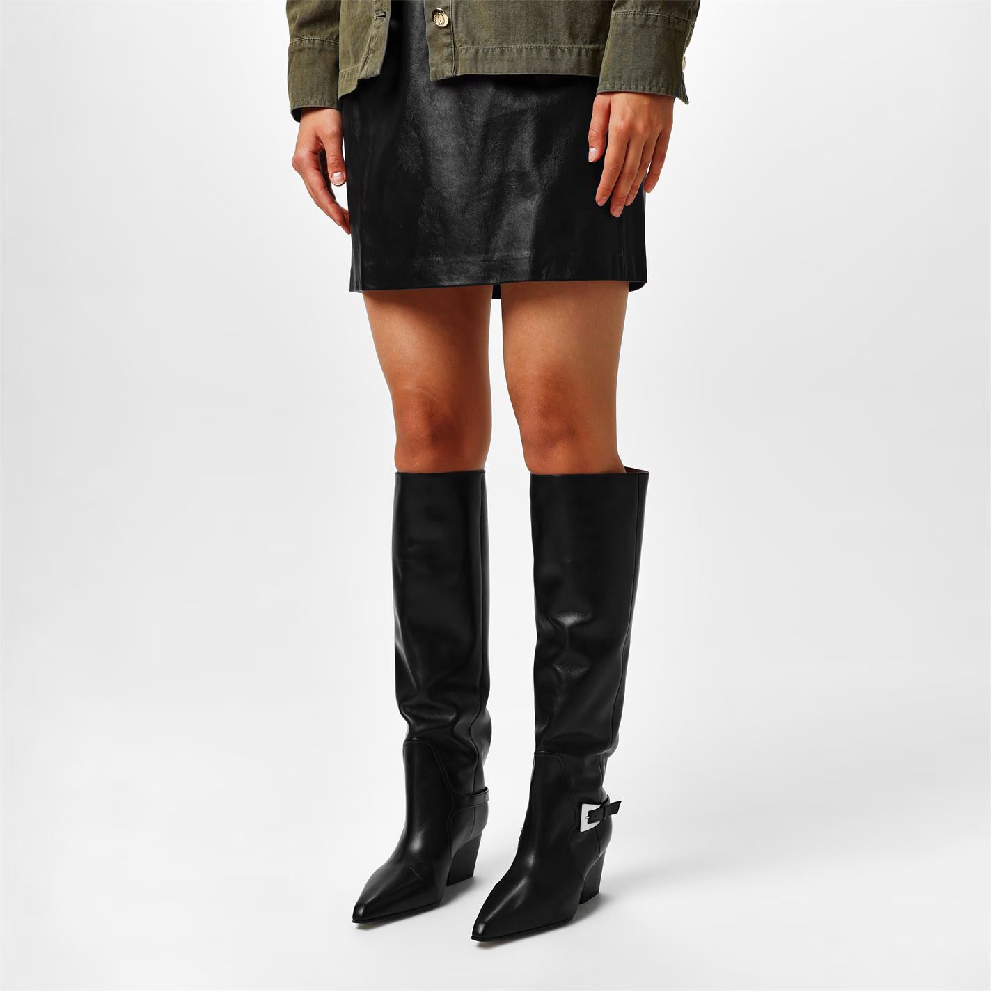 제인 버클 부츠 Jane Buckle 60mm Boots 242509 Black