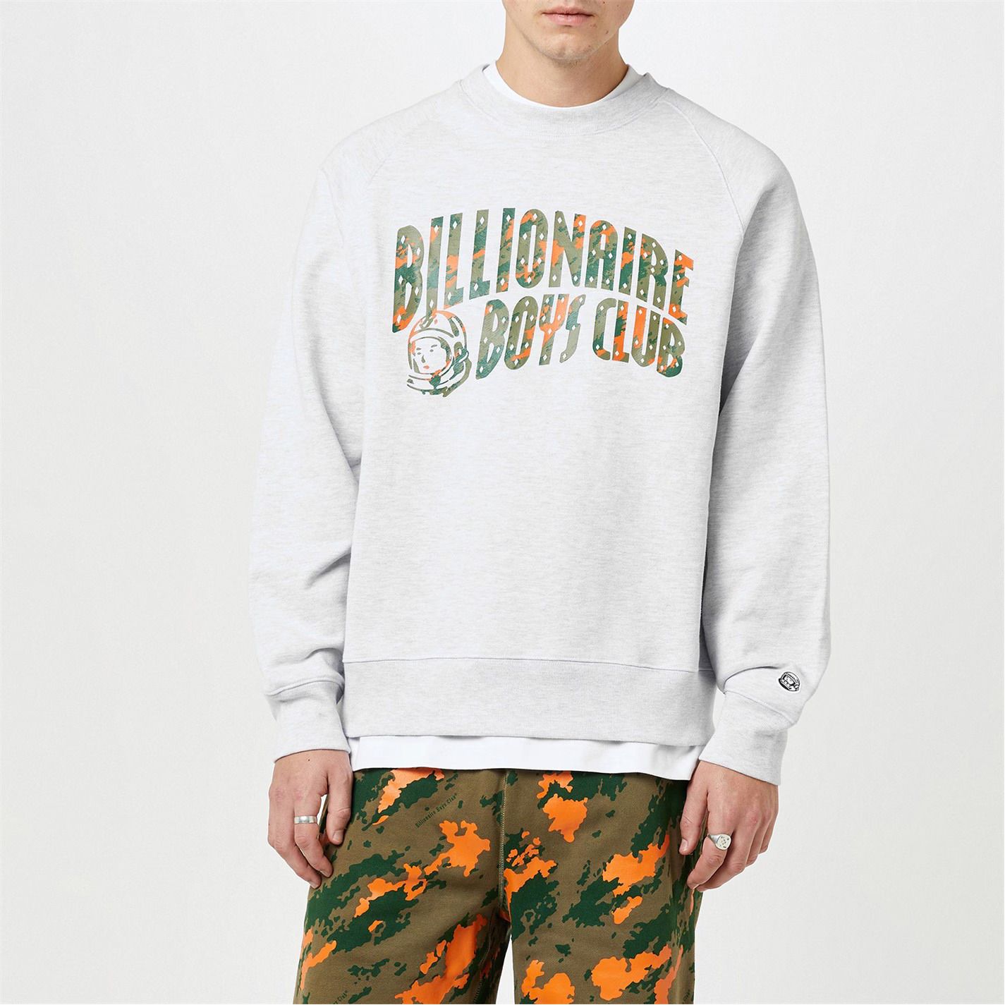 스웻셔츠 Camo Arch Sweatshirt 523858 HEATHER ASH