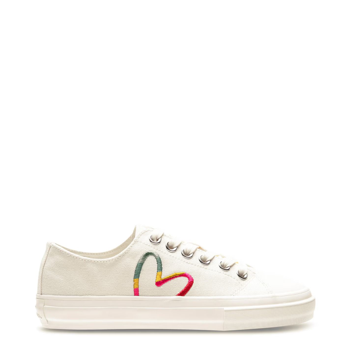 캔버스 여성 Kinsey Canvas Trainer Ladies 248073 White 02