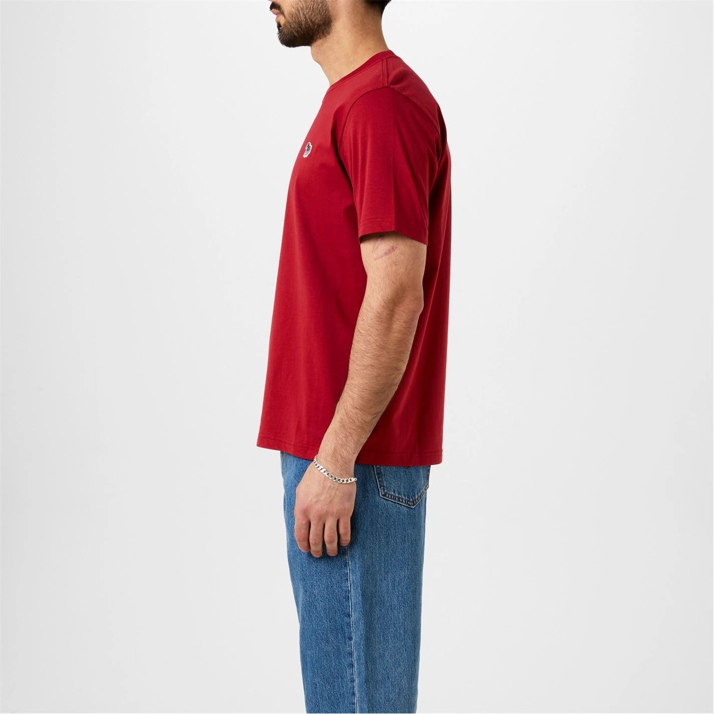 지브라 크루넥 넥 티셔츠 Zebra Crew Neck T-Shirt 592079 Red 27B