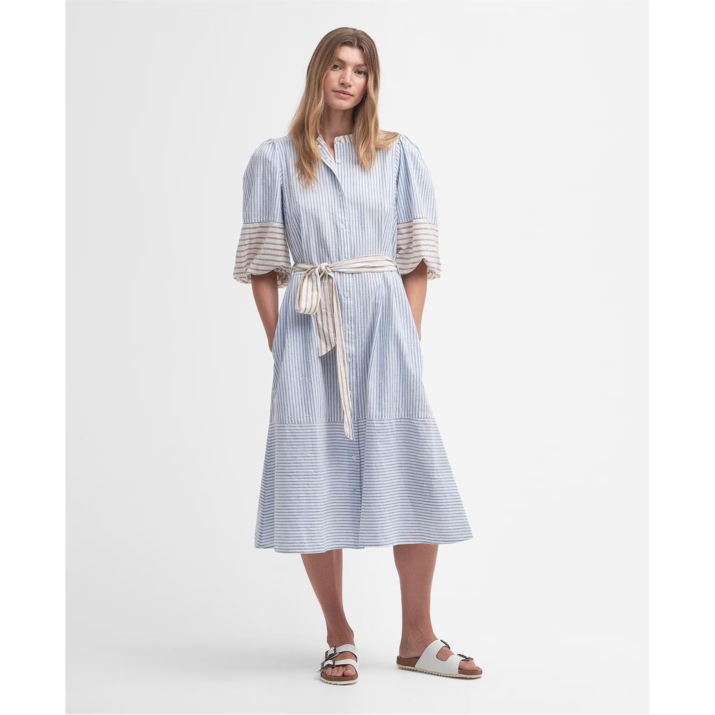 테아 스트라이프 셔츠 드레스 Thea Striped Shirt Dress 642820 Multi Stripe