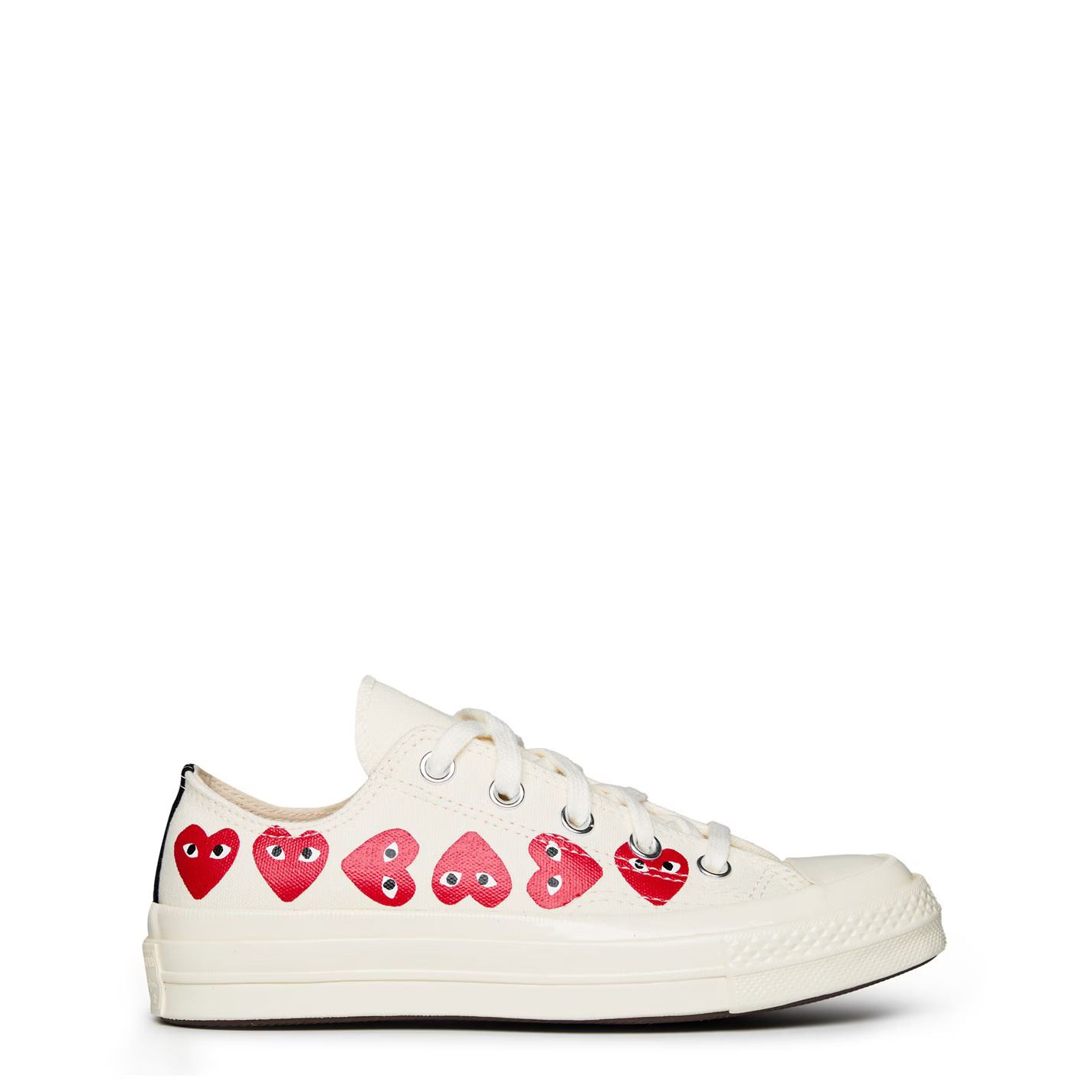 멀티 로우 스니커즈 Multi Hearts-Print Low-Top Sneakers 248023 White