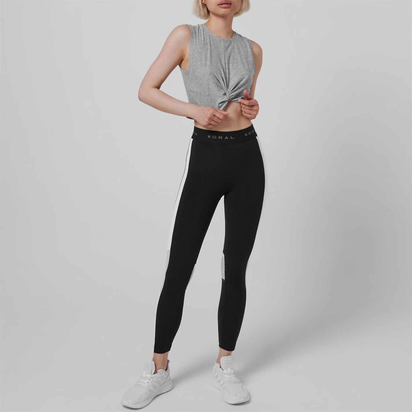레깅스 여성 Koral Emblem Hr Leggings Womens 347851 Black White