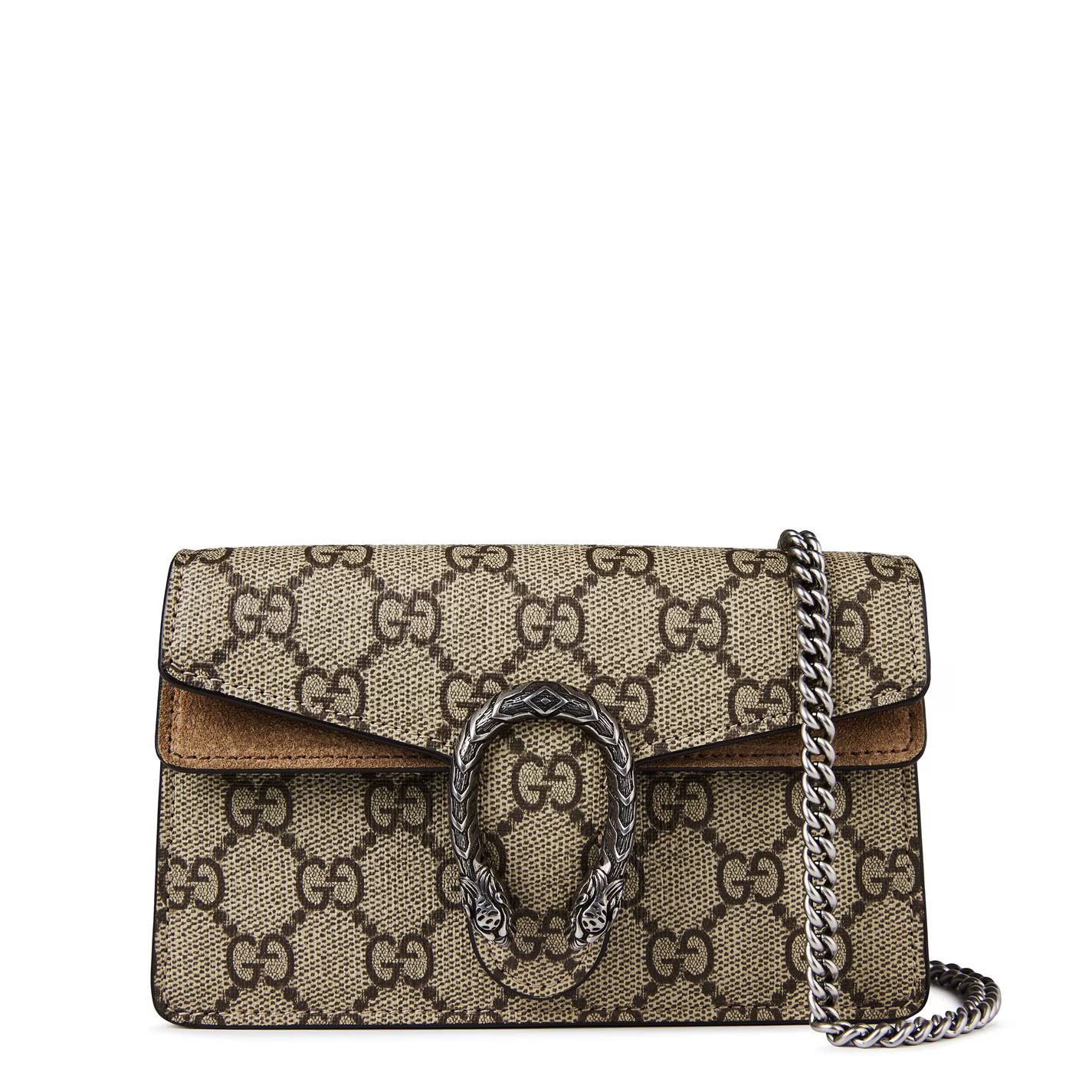 디오니소스 gg 수프림 수퍼 미니 가방 Dionysus GG Supreme Super Mini Bag 707299 Beige 8642