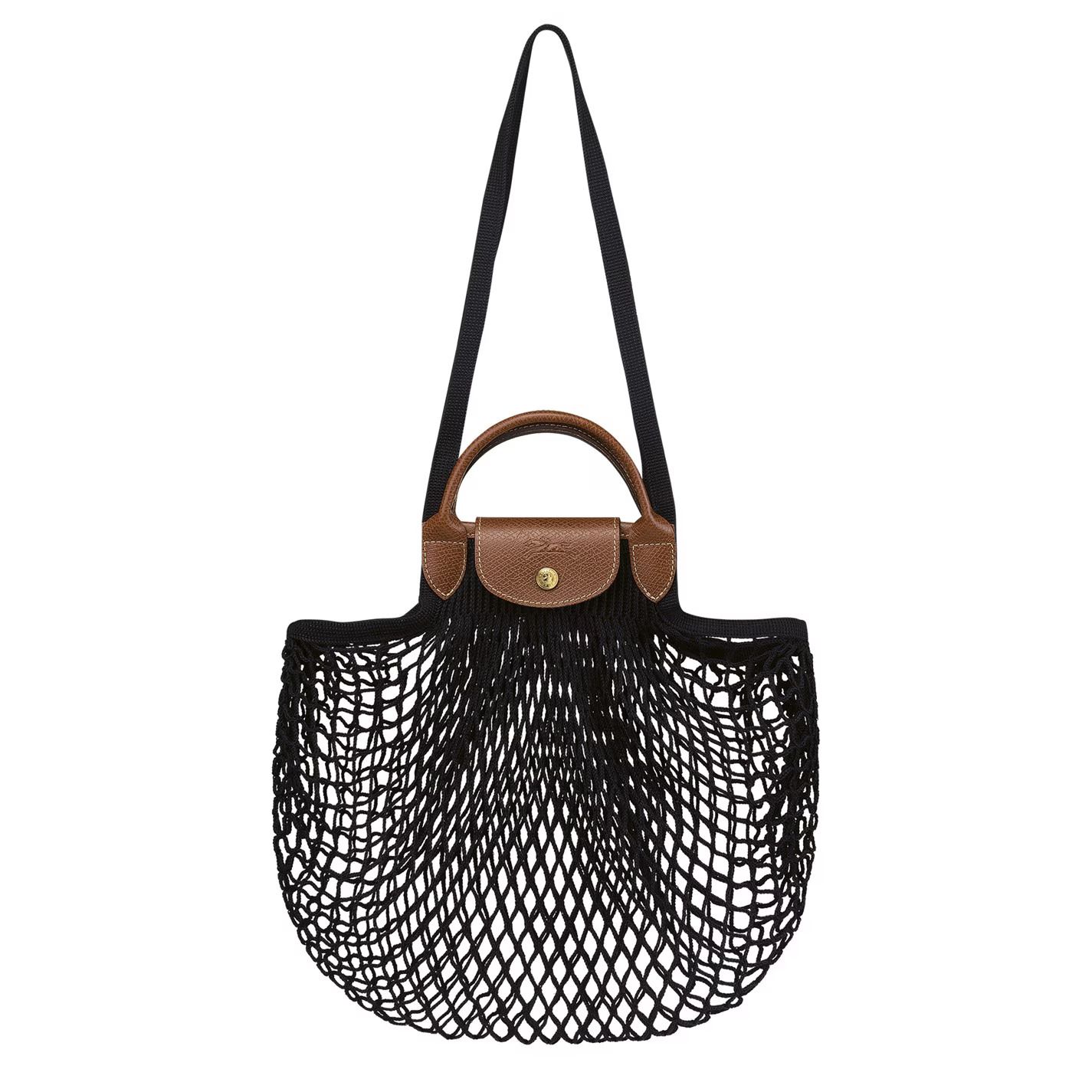 르 플리아쥬 메쉬 쇼핑 가방 Le Pliage Mesh Shopping Bag 736081 Black 001