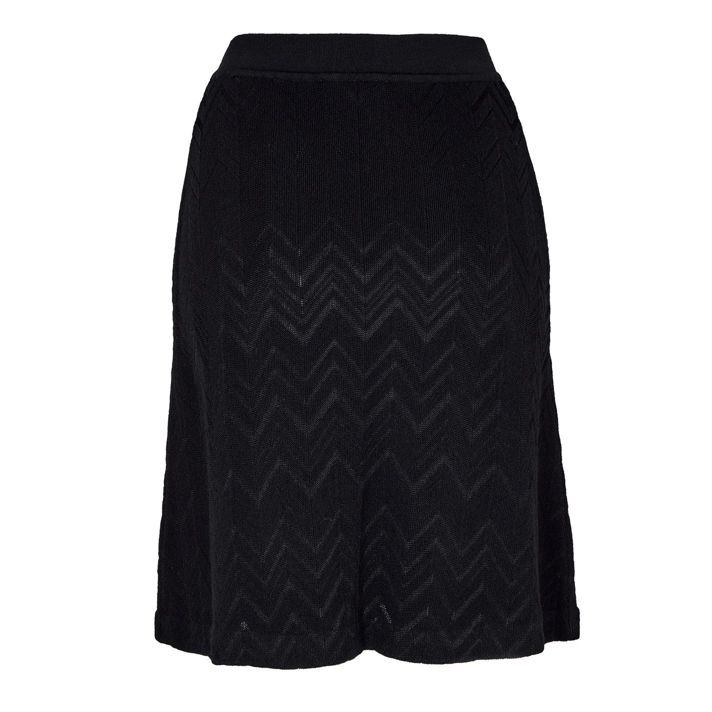 쉐브론 미니 스커트 블랙 Chevron Mini Skirt Black Beauty 32640203