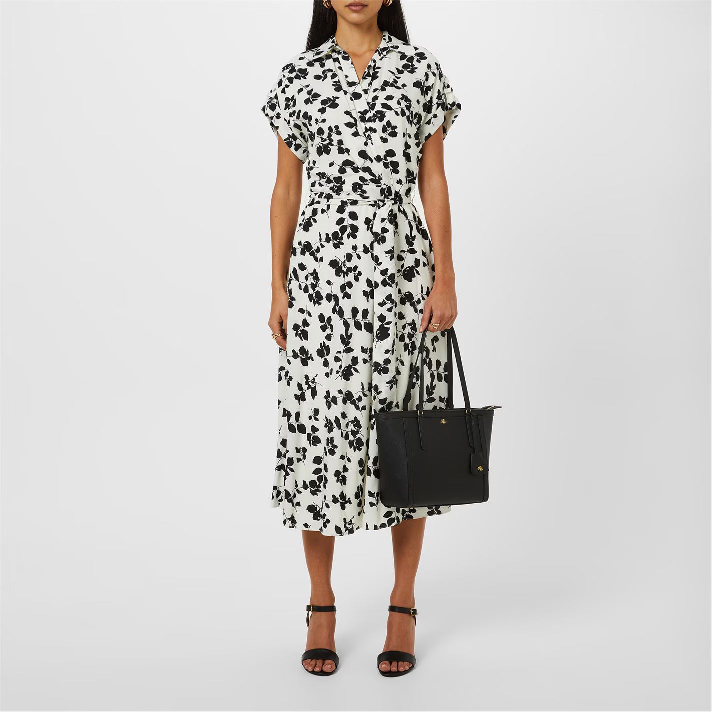 숏 슬리브 드레스 Fratillio Short Sleeve Dress Cream/Black 64061969