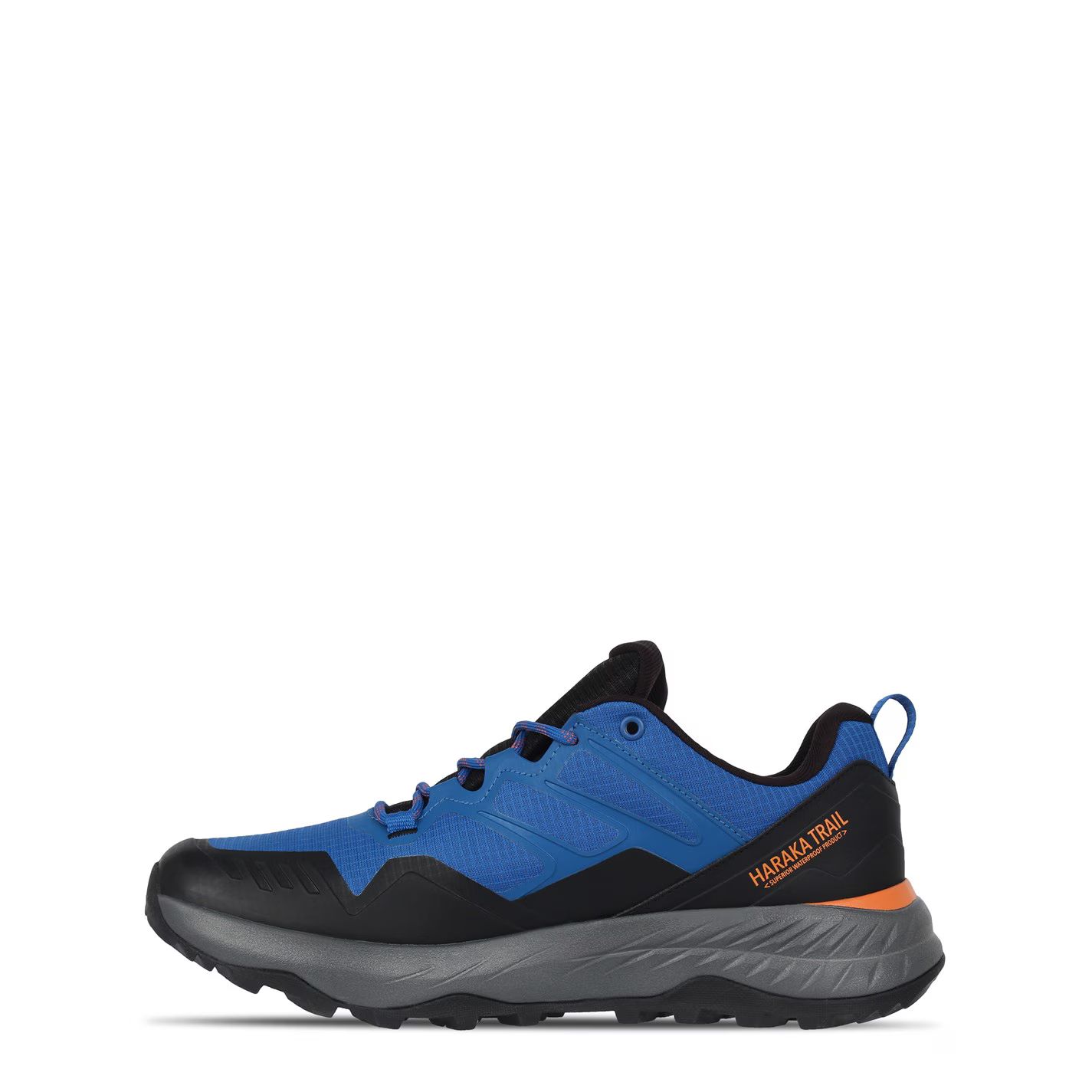 워터프루프 방수 남성 신발 Haraka Waterproof Mens Walking Shoes Blue/Blk/Orange 18301918