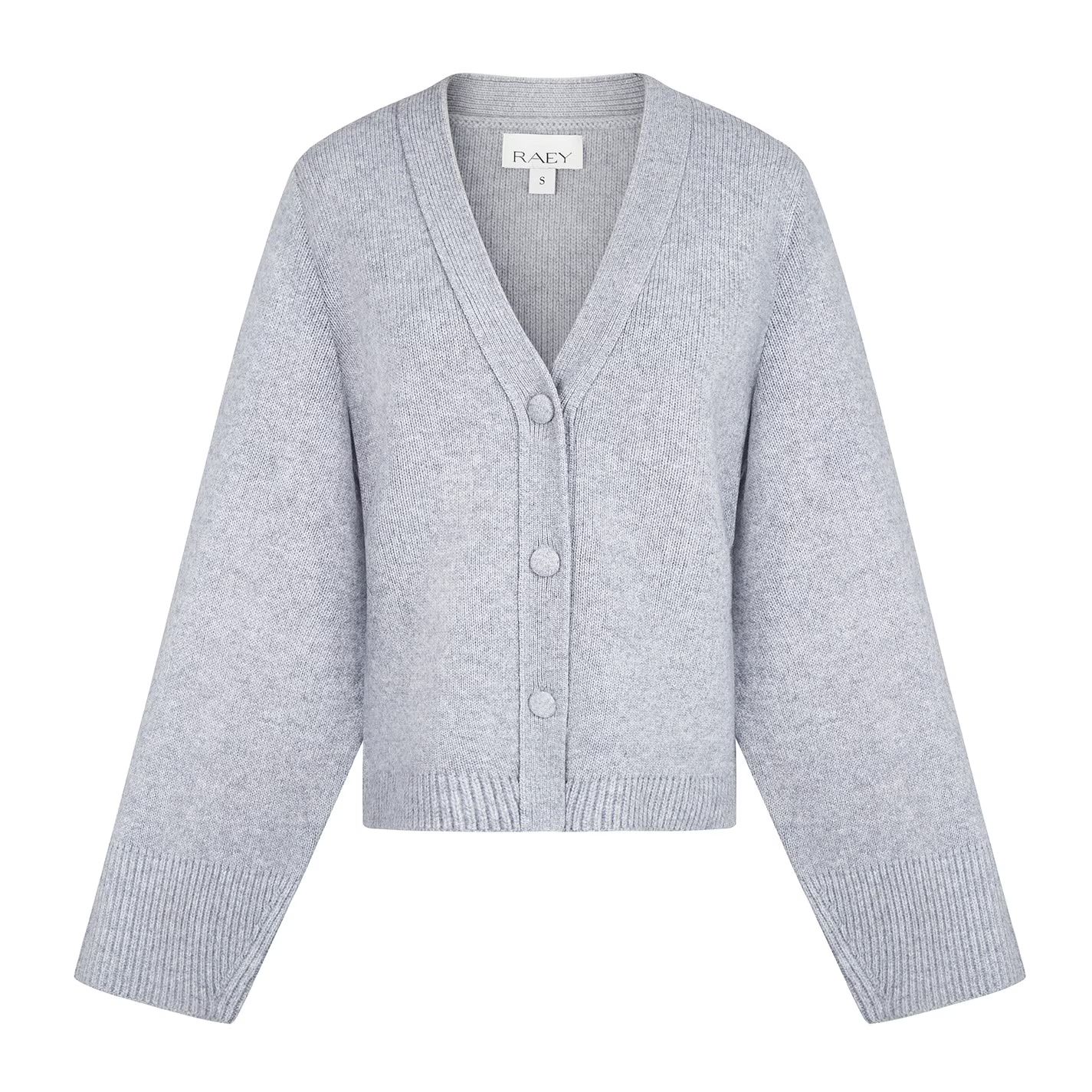 브이넥 가디건 그레이 V-Neck Cardigan Grey 50062402