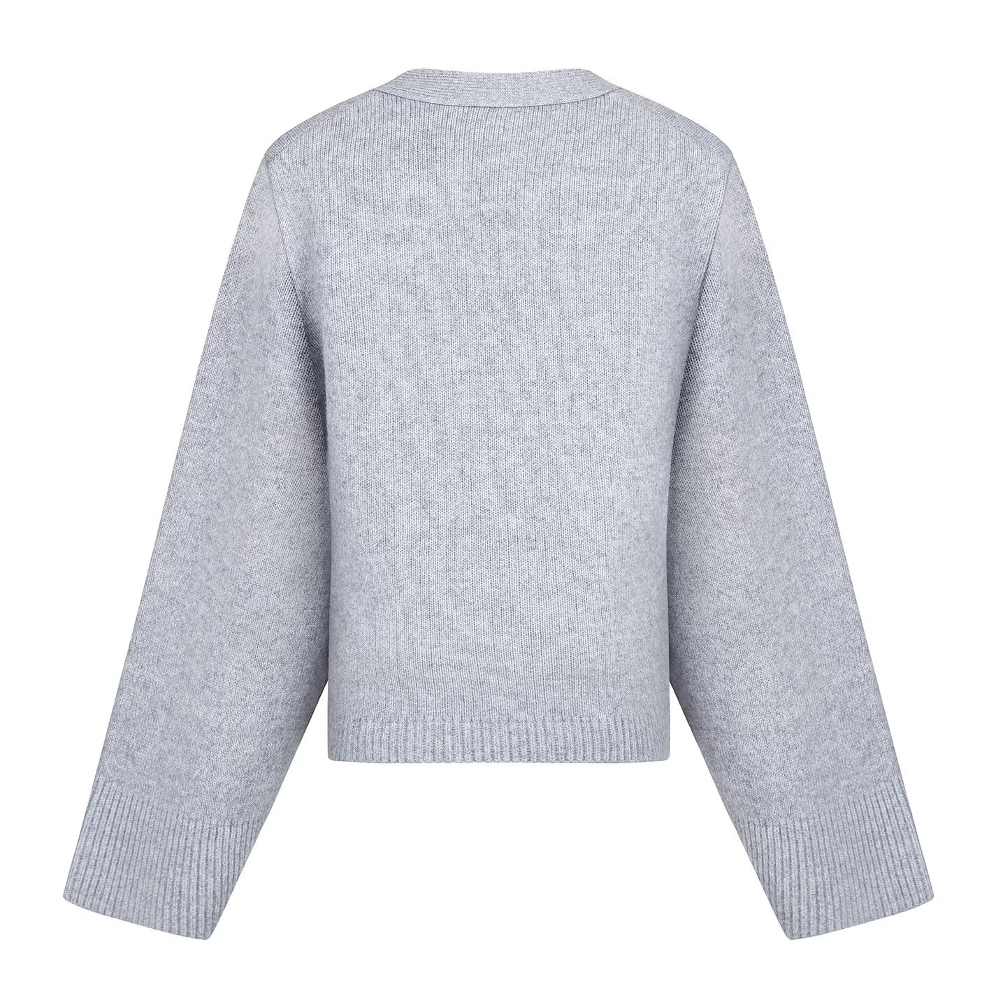 브이넥 가디건 그레이 V-Neck Cardigan Grey 50062402