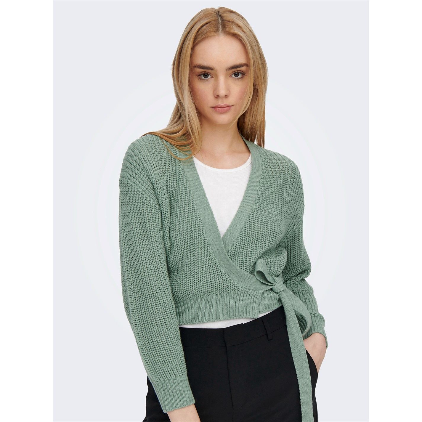 랩 가디건 여성 그린 Breda Wrap Cardigan Womens Chinois Green 50014915