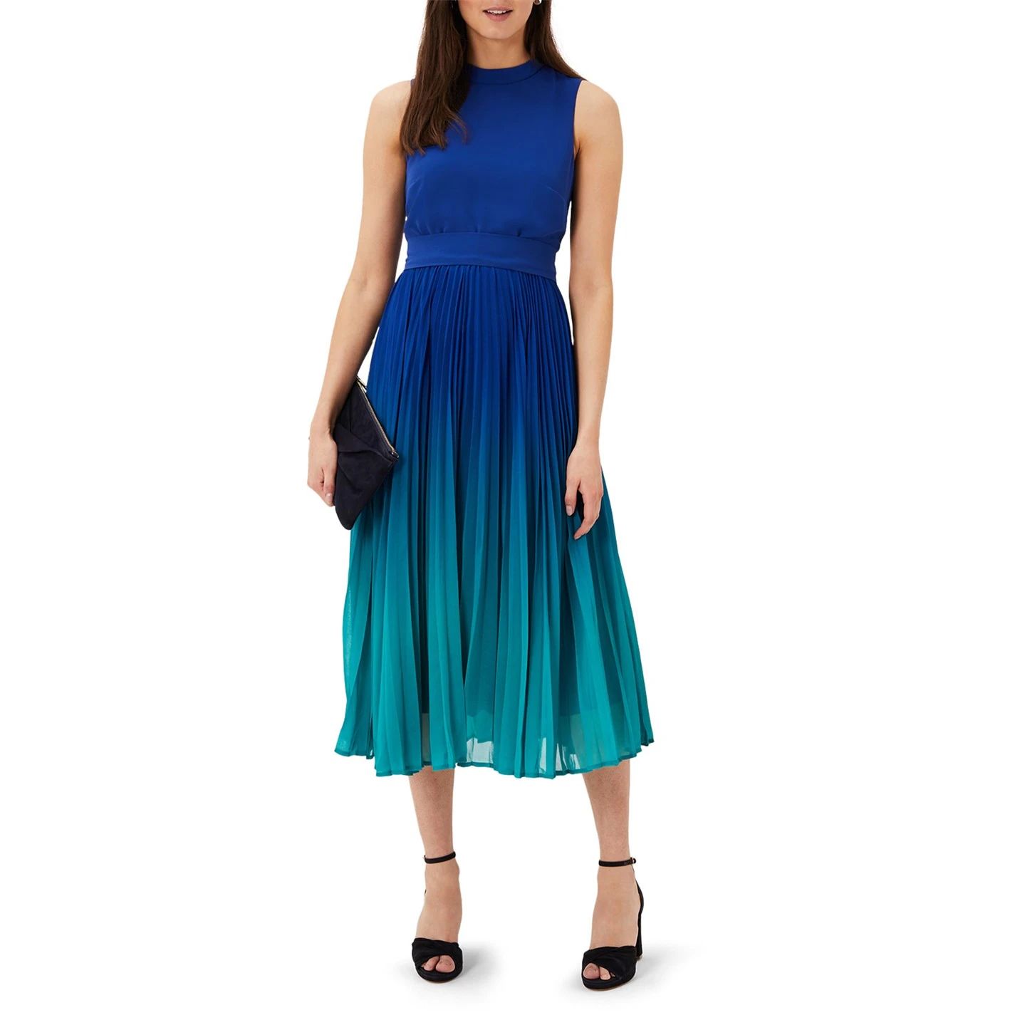 옴브레 미디 드레스 Piper Ombre Midi Dress Cobalt/Malachite 30863015