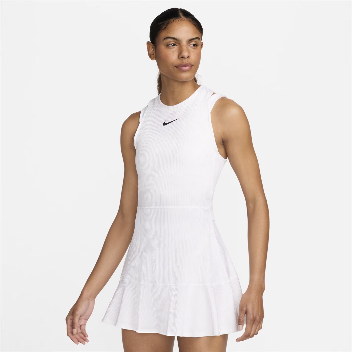 슬램 여성 드라이 핏 테니스 드레스 화이트 골드 Slam Women's Dri-FIT Tennis Dress White/Gold 63039201