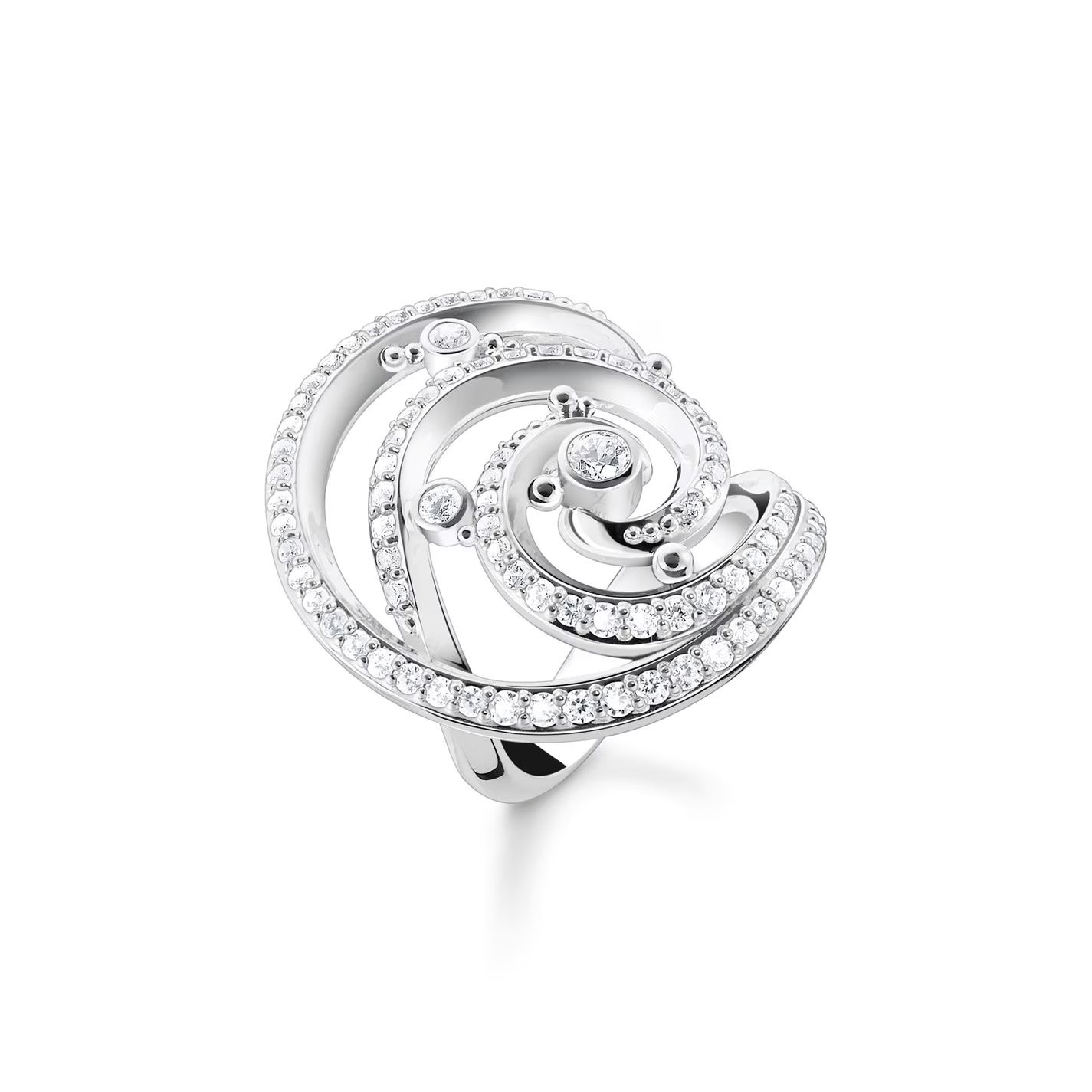 반지 Band Ring Silver-Coloured 71616311