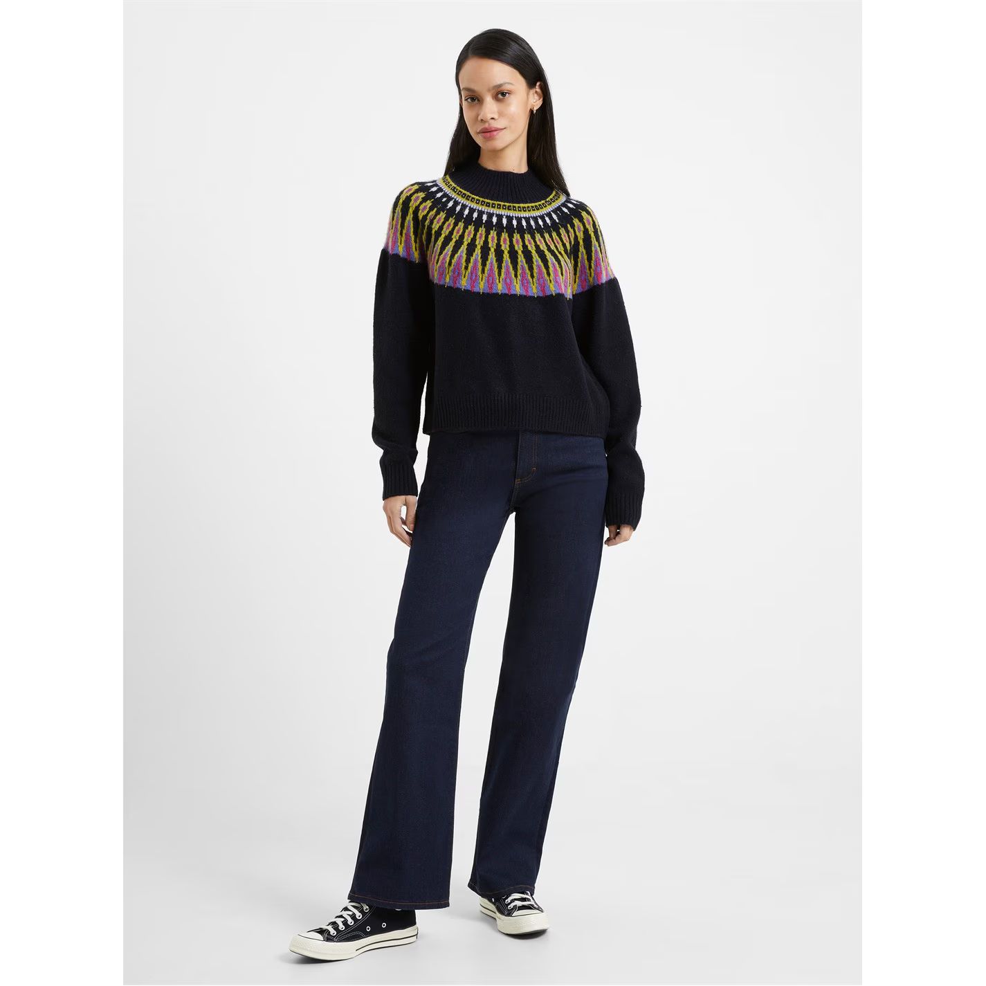 점퍼 Jolee Fair Isle Jumper 93-Blackout 31315303