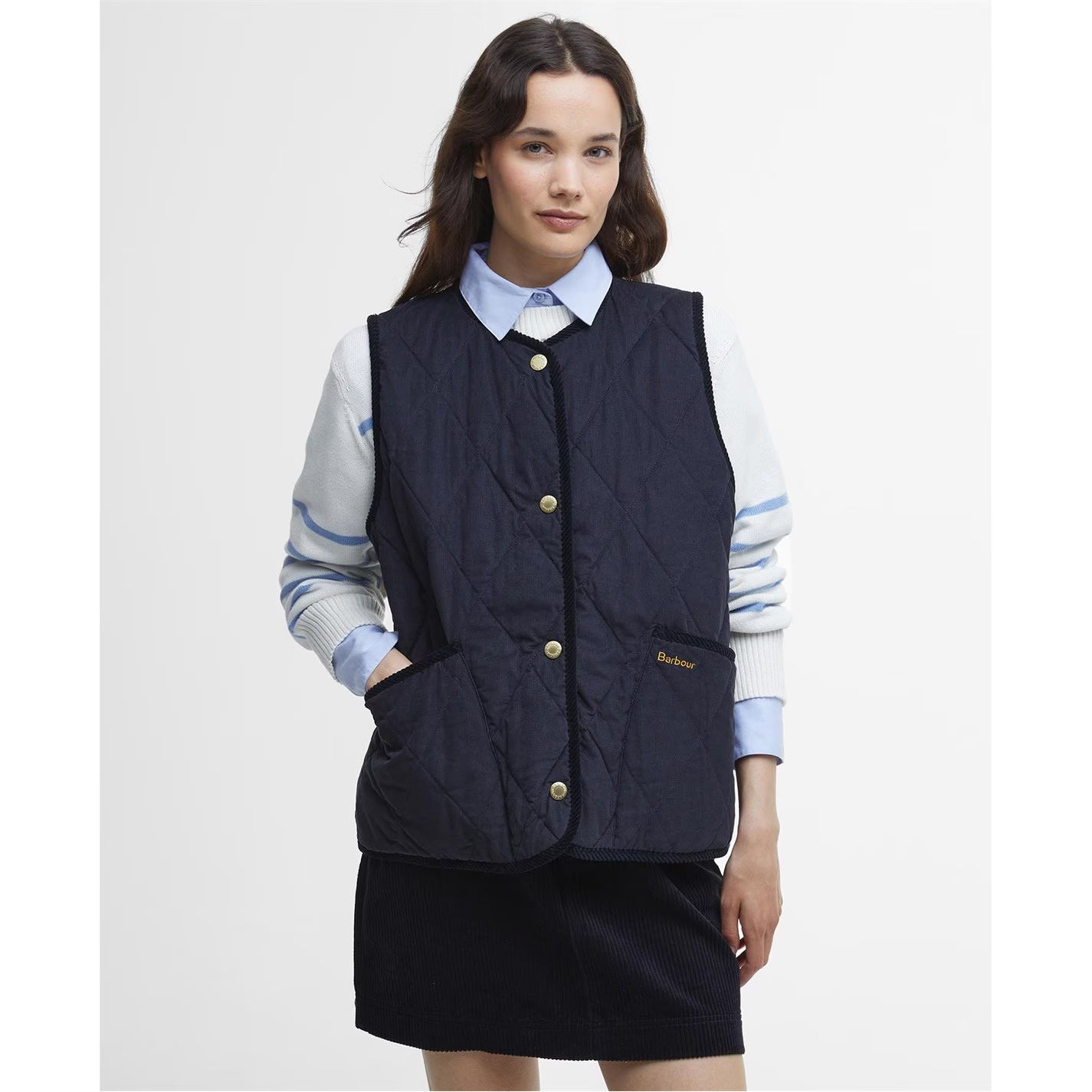 조끼 다크 네이비 Cecily Gilet Dark Navy 61529918