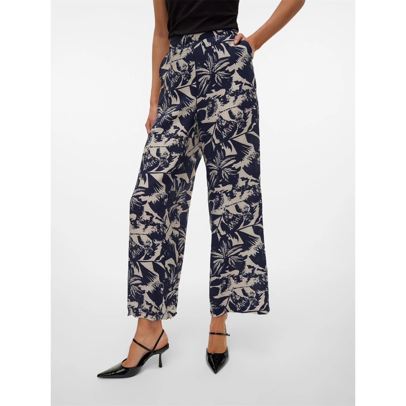 하이 바지 네이비 블레이저 High Rise Trousers Navy Blazer 67871118