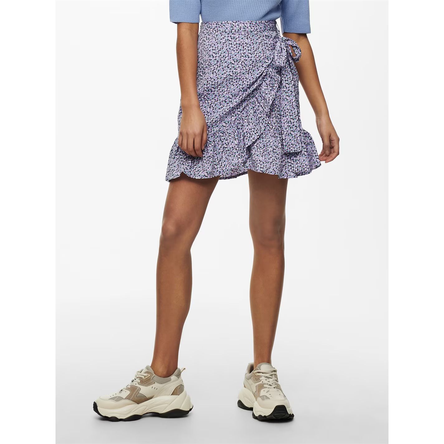 프린트 랩 스커트 Print Wrap Skirt Chinese Violet 56148624