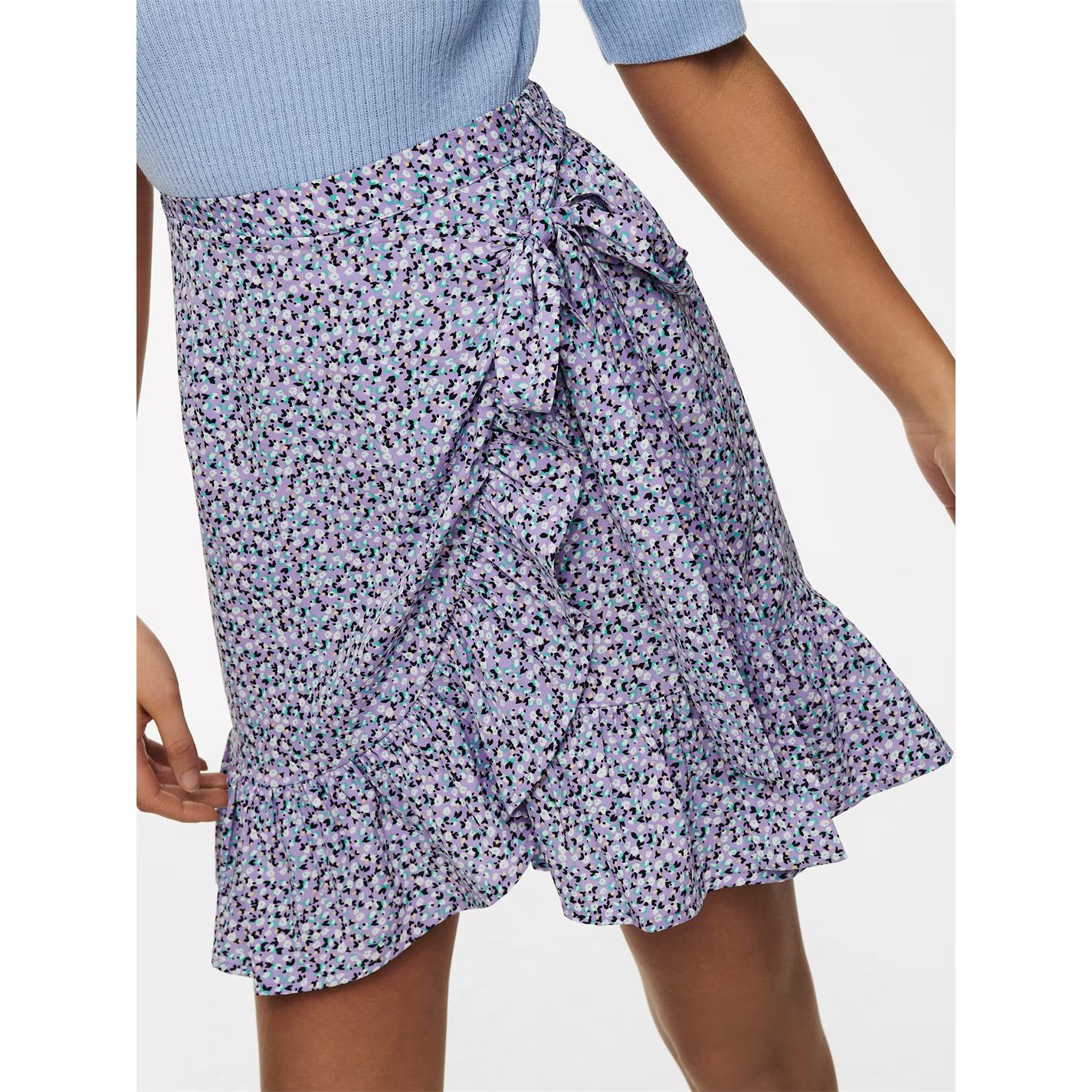 프린트 랩 스커트 Print Wrap Skirt Chinese Violet 56148624