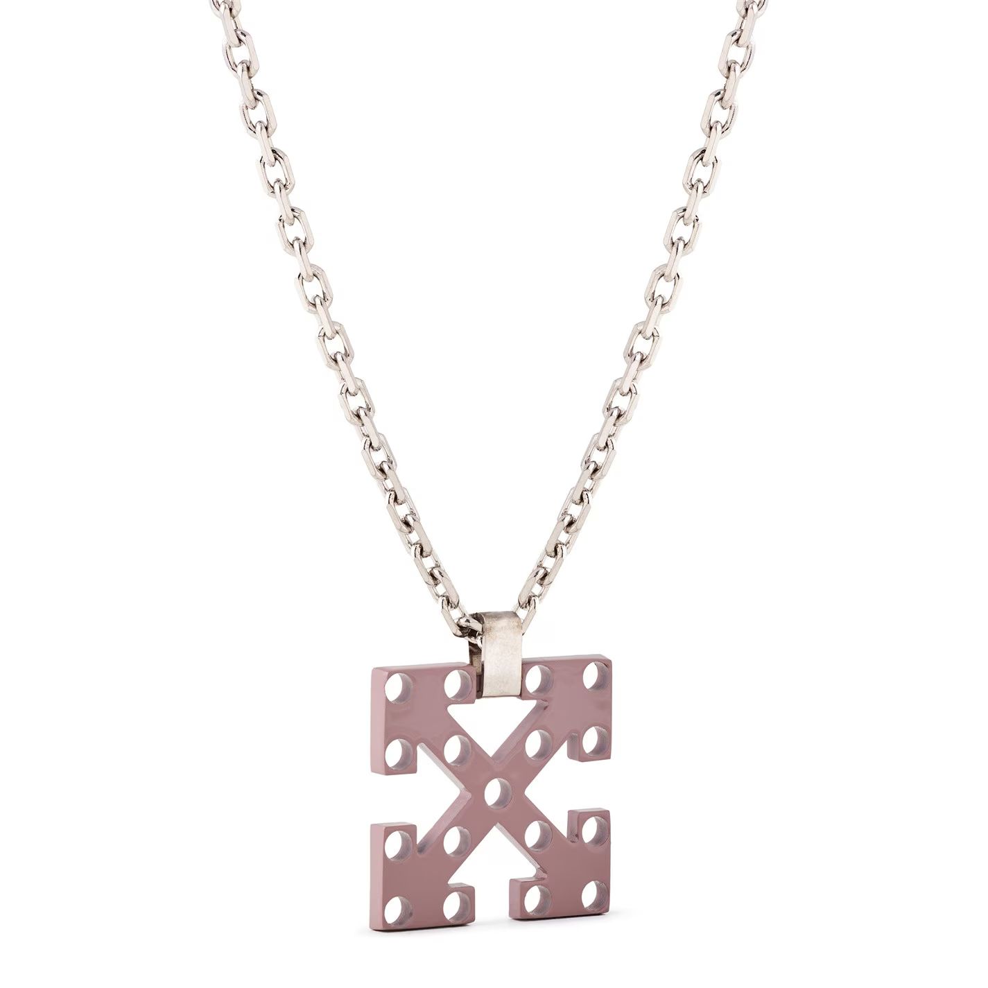 펜던트 목걸이 실버 베이지 Industrial Arrow Pendant Necklace Silver Beige 75045311
