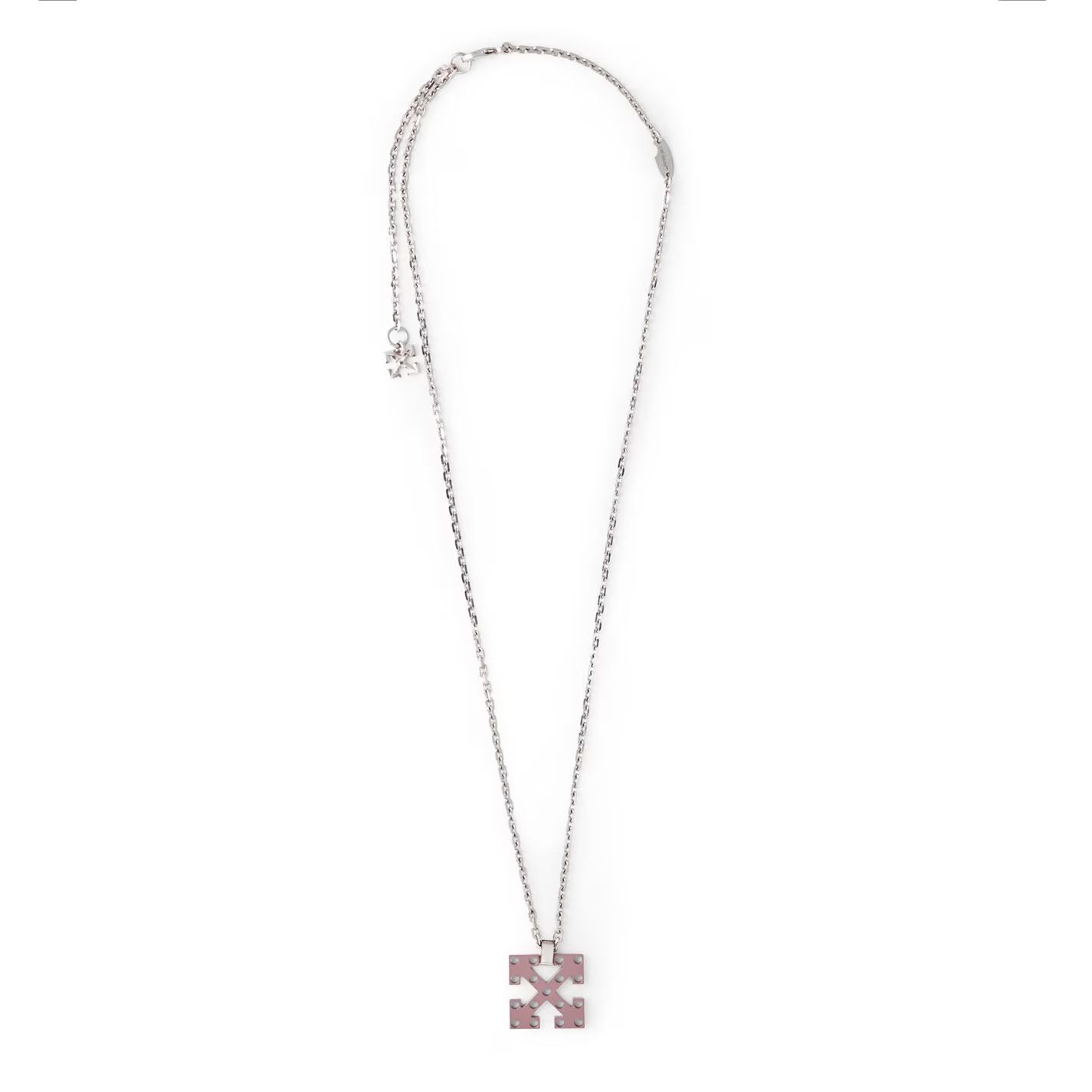 펜던트 목걸이 실버 베이지 Industrial Arrow Pendant Necklace Silver Beige 75045311