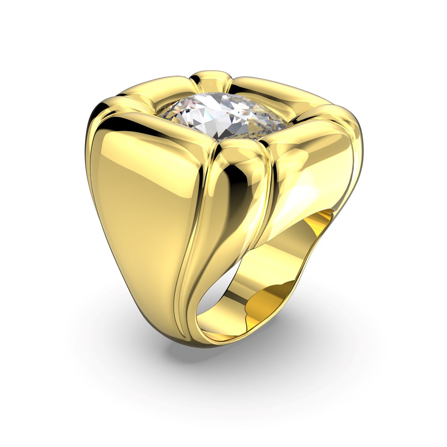 칵테일 반지 쿠션 컷 골드 톤 골드톤 플레이트 Dulcis cocktail ring, Cushion cut, Gold tone, Gold-tone plated Gold Tone 74827110