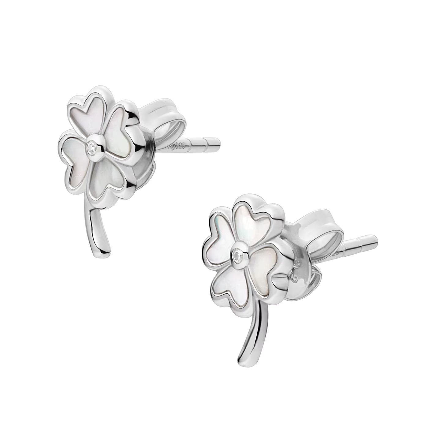 스털링 실버 스터드 귀걸이 Elliott Lucky You Mother-of-Pearl Sterling Silver Stud Earrings JFS00541040 Silver 71759911