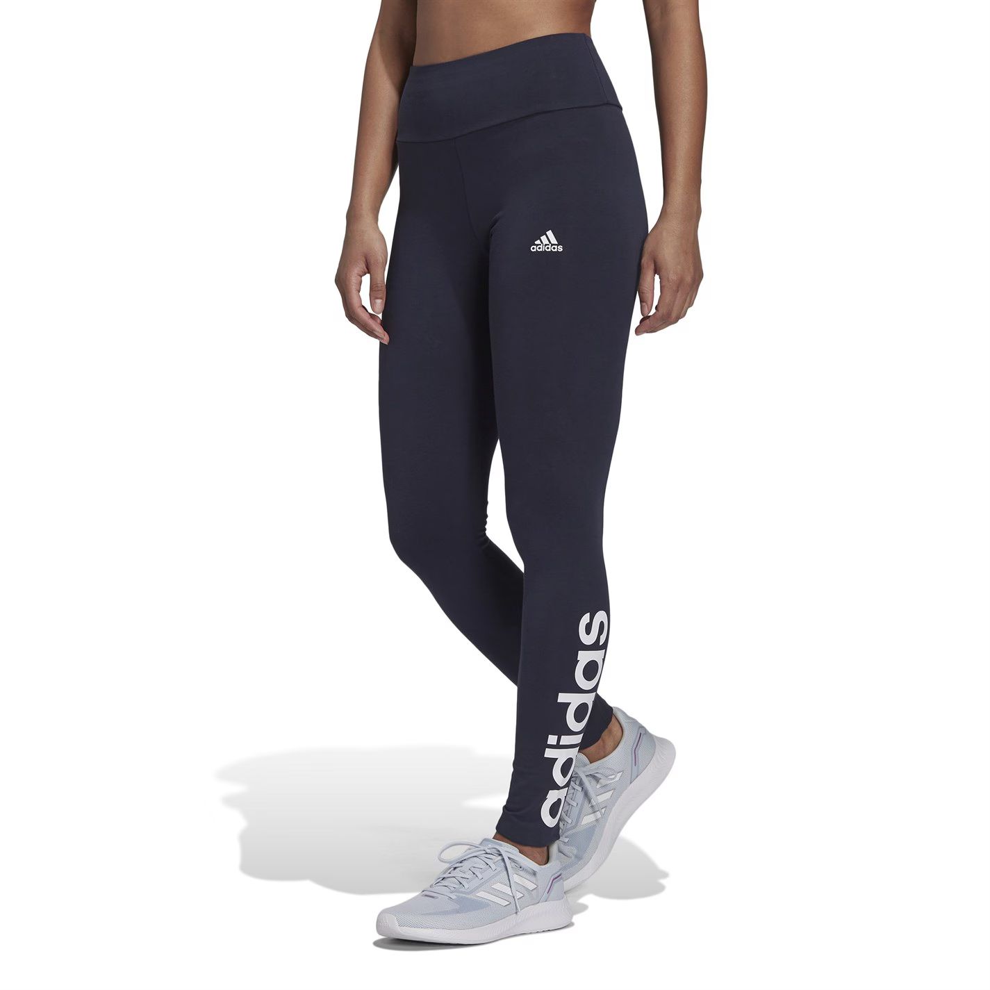 에센셜 레깅스 여성 레전드 Essentials Linear Leggings Ladies Legend Ink 67812397